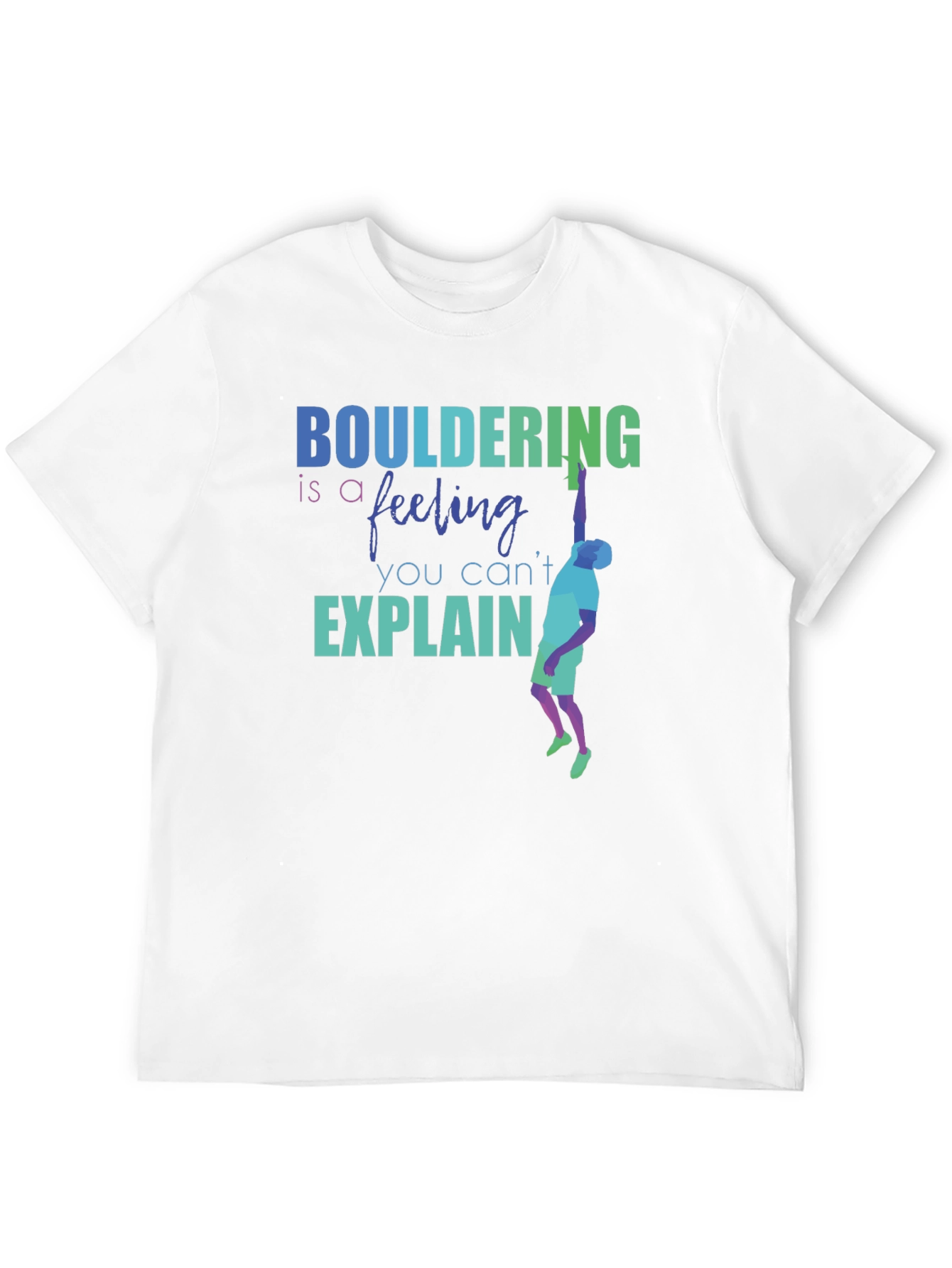 Black Bouldering Feeling Graphic Tee | Rock Climbing Shirt view 12