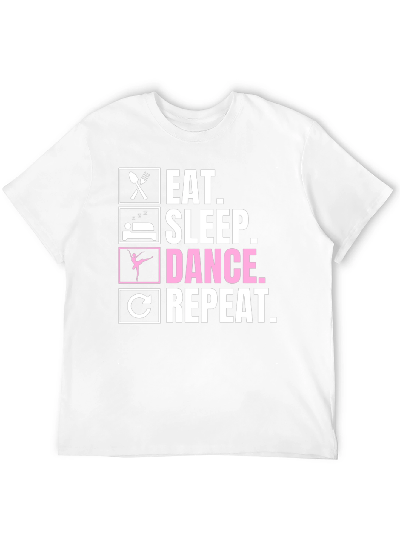 Black Eat Sleep Dance Repeat T-Shirt view 12