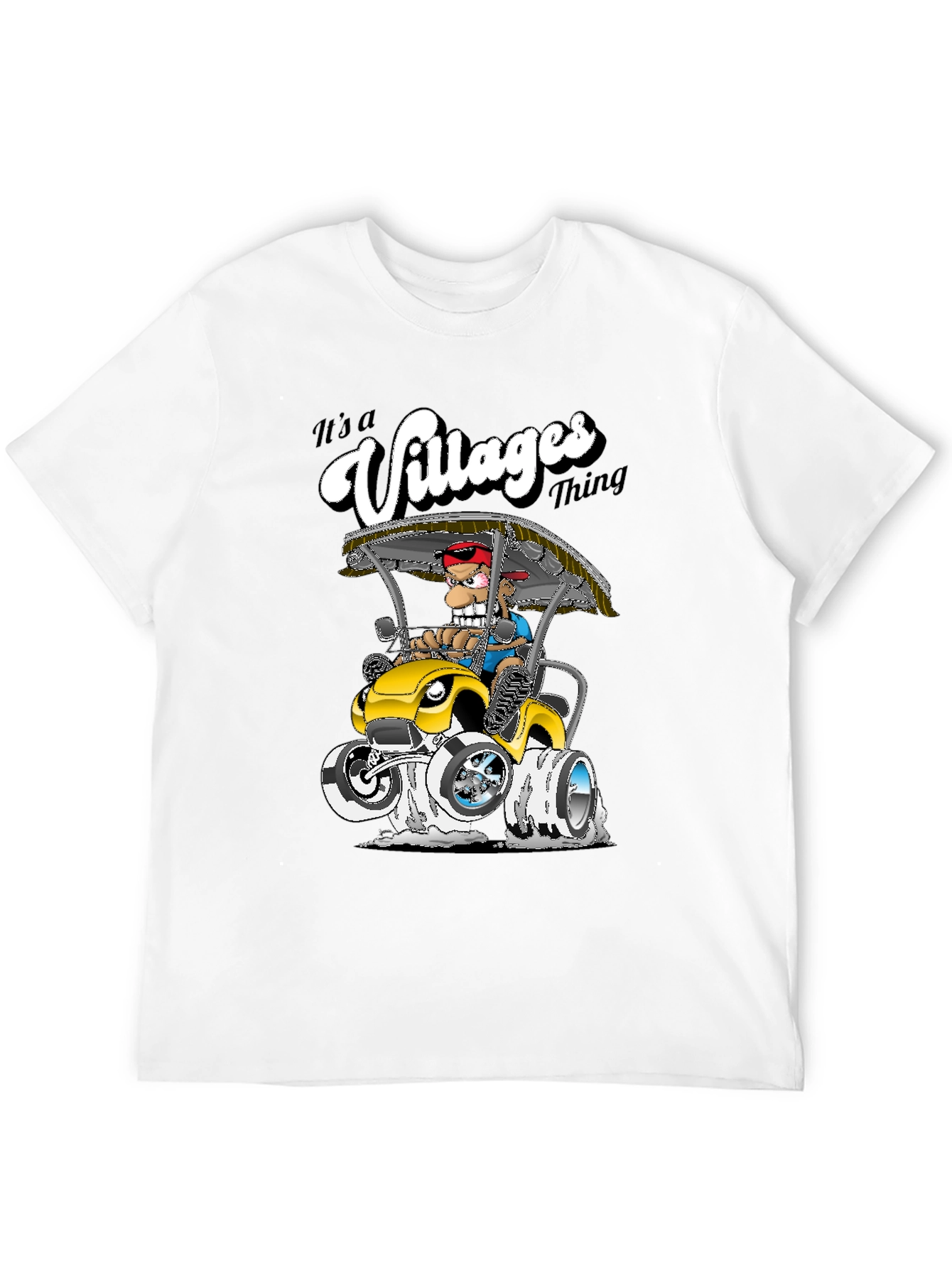 The Villages Thing T-Shirt - Cartoon Golf Cart - 12