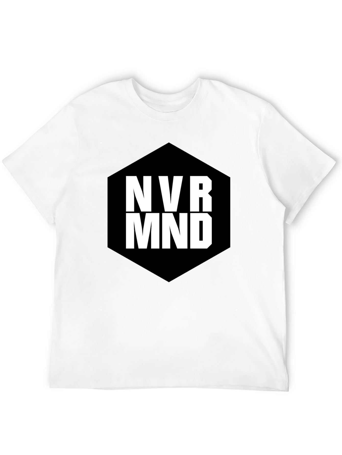 Black NVR MND Black Graphic T-Shirt - Modern Tee view 12
