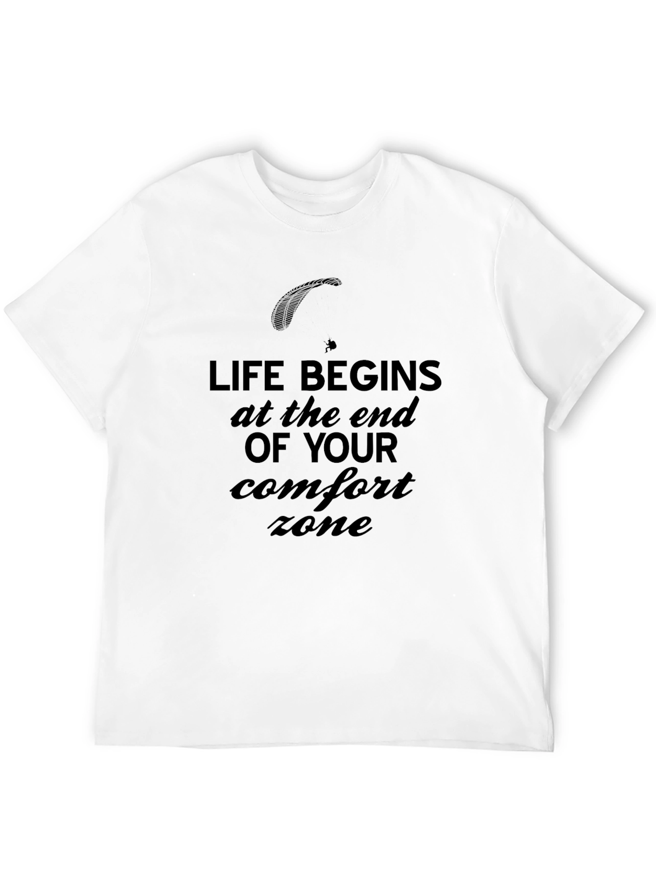 Black Life Begins at the End of Your Comfort Zone T-Shirt view 12