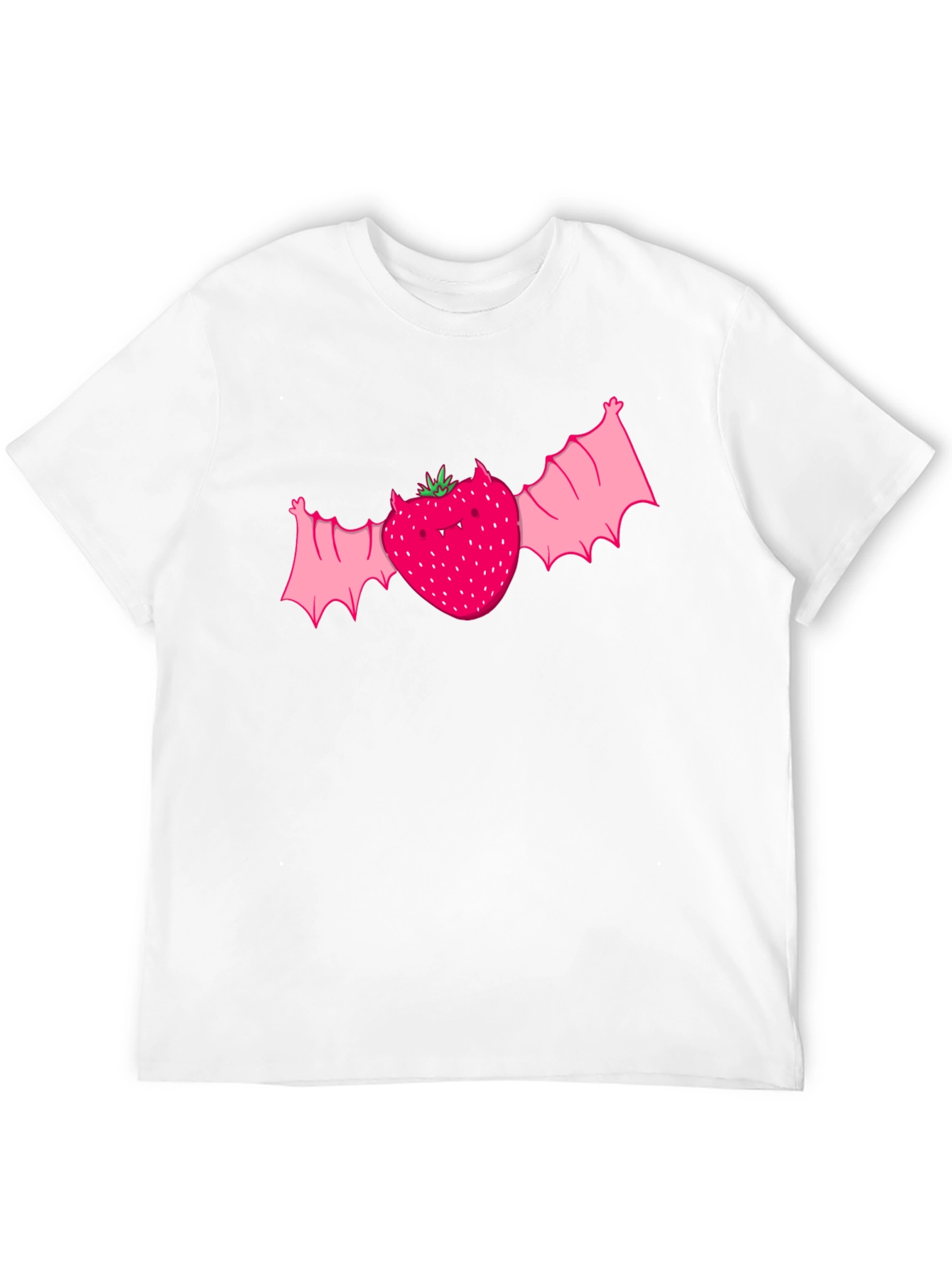 Black Strawberry Bat Graphic Tee - Unique Horror Style view 12