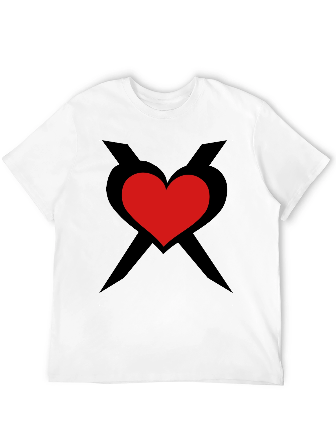 Black Heart & Crossbones Graphic Black Tee view 12