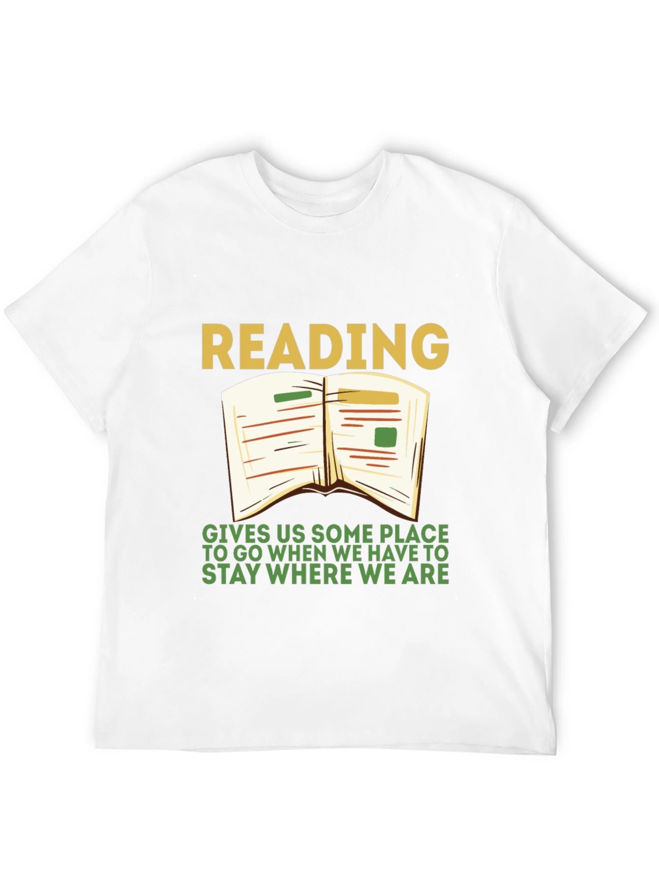 Black Reading T-Shirt: Gives Us Some Place To Go view 12