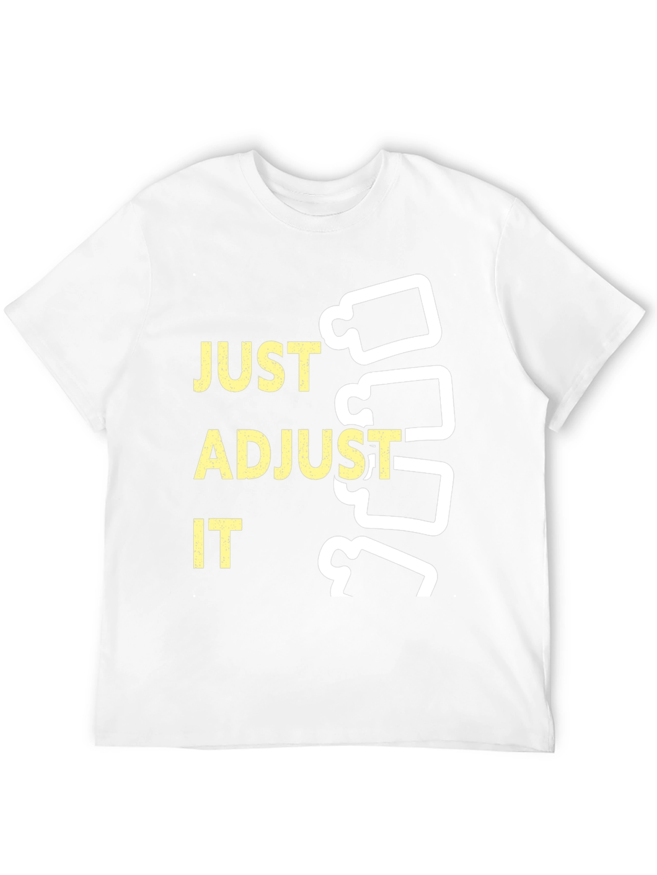 Black Just Adjust It Chiropractic T-Shirt view 12