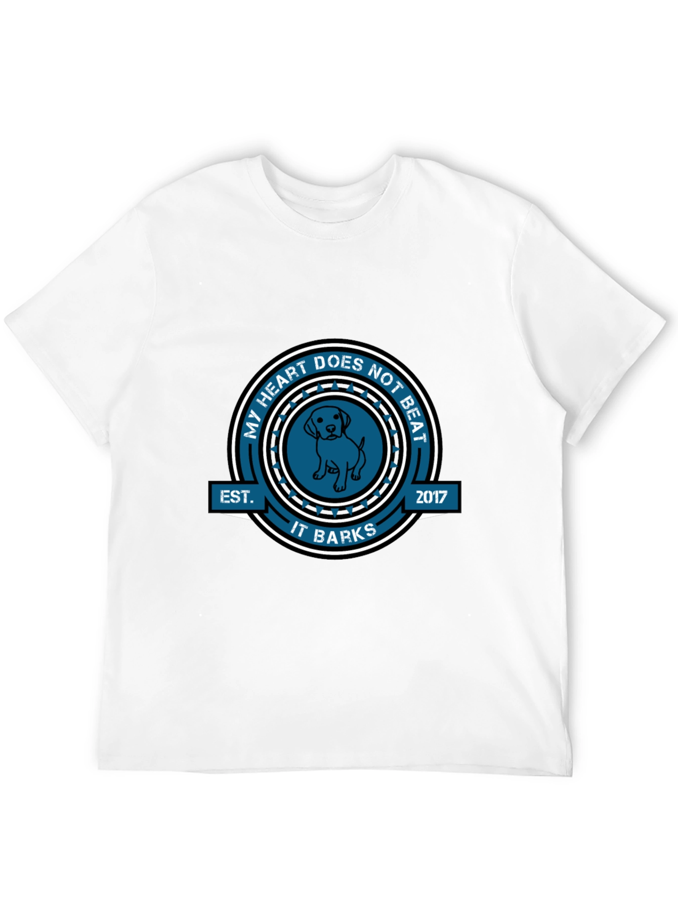 Black My Heart Does Not Beat It Barks T-Shirt view 12