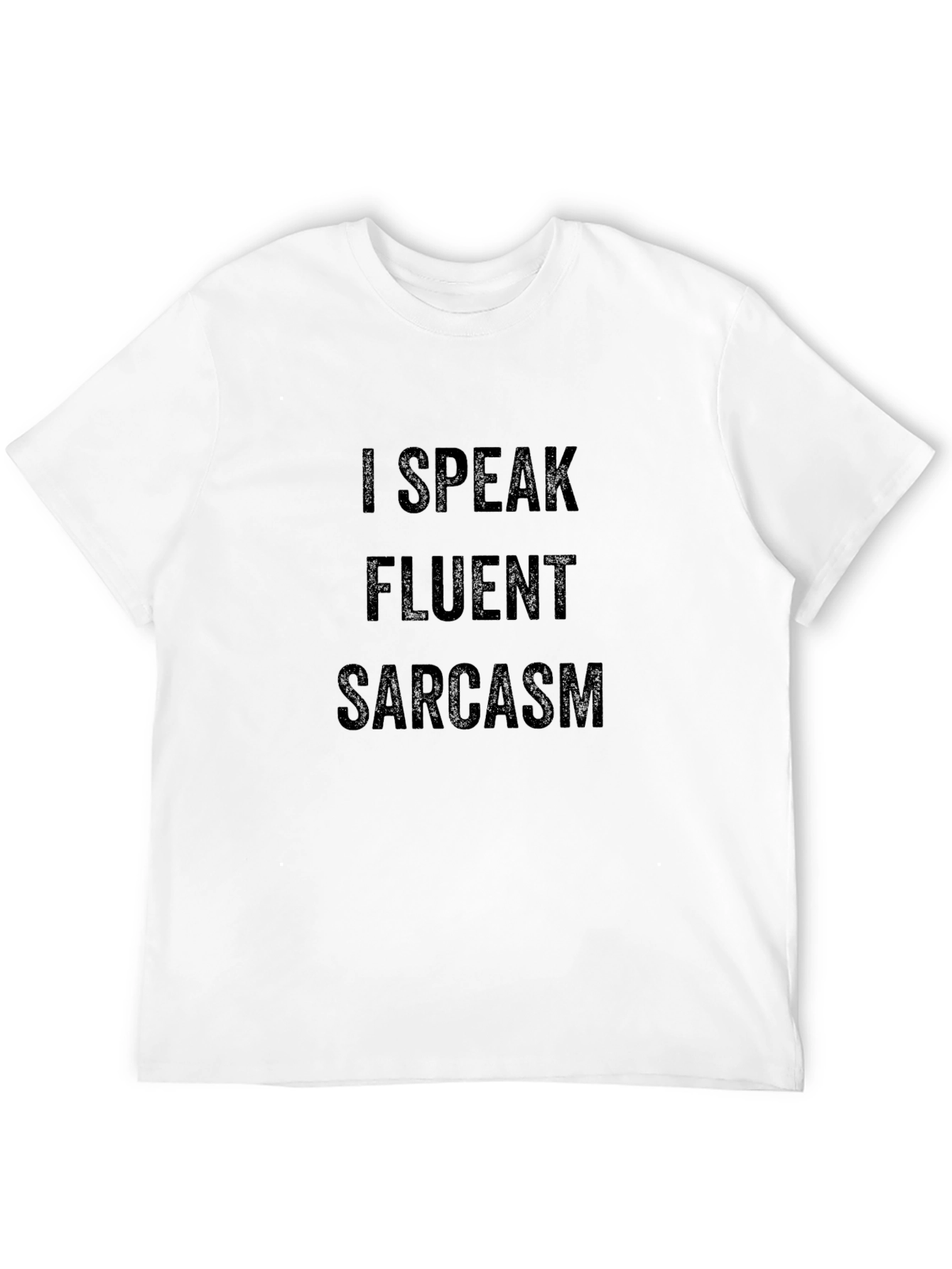 Black Fluent Sarcasm Graphic Tee - Mens Black T-Shirt view 12