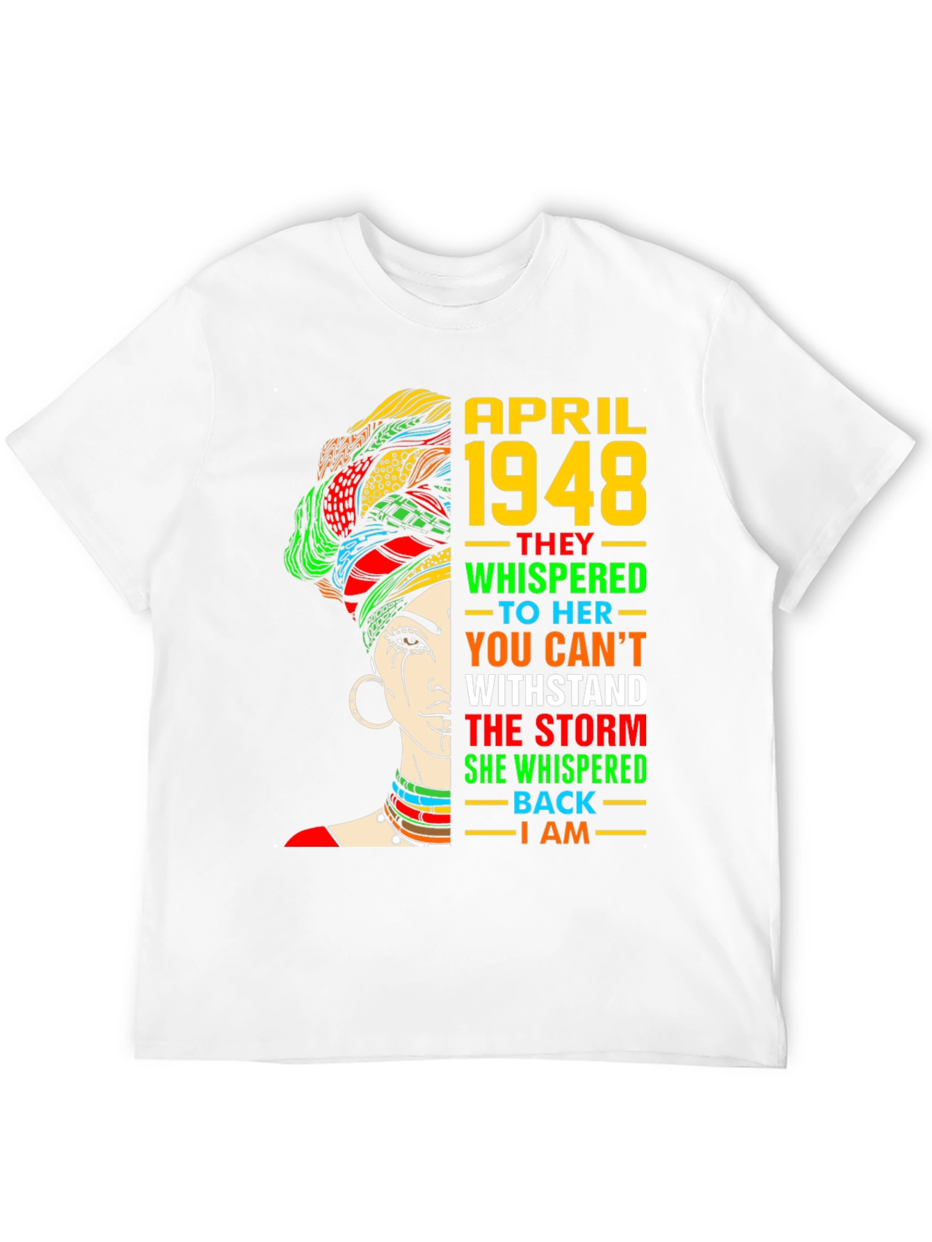 Black April 1948 Storm I Am T-Shirt view 12