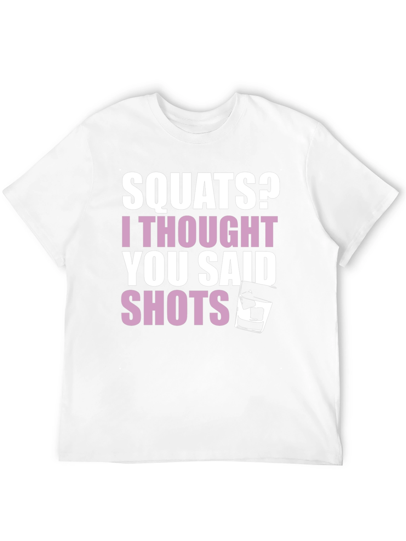 Black Squats or Shots Graphic Tee - Funny Workout Shirt view 12