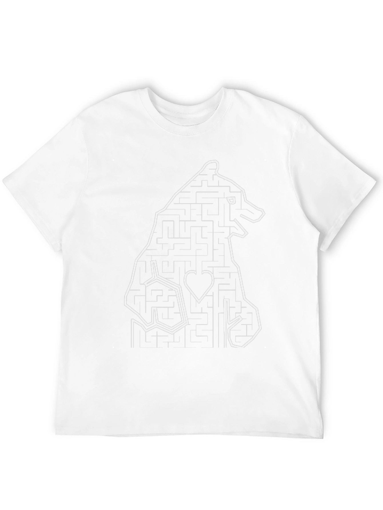 Bear Maze Graphic T-Shirt - Black - 12