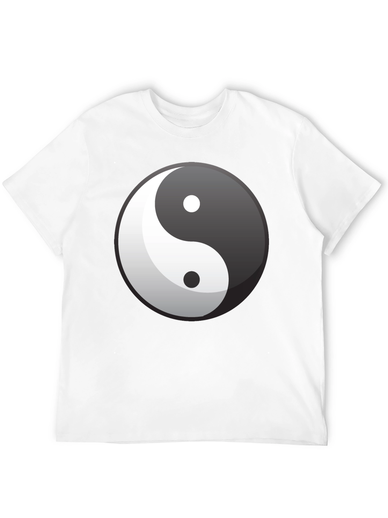 Black Yin Yang Graphic Tee - Balance & Style view 12