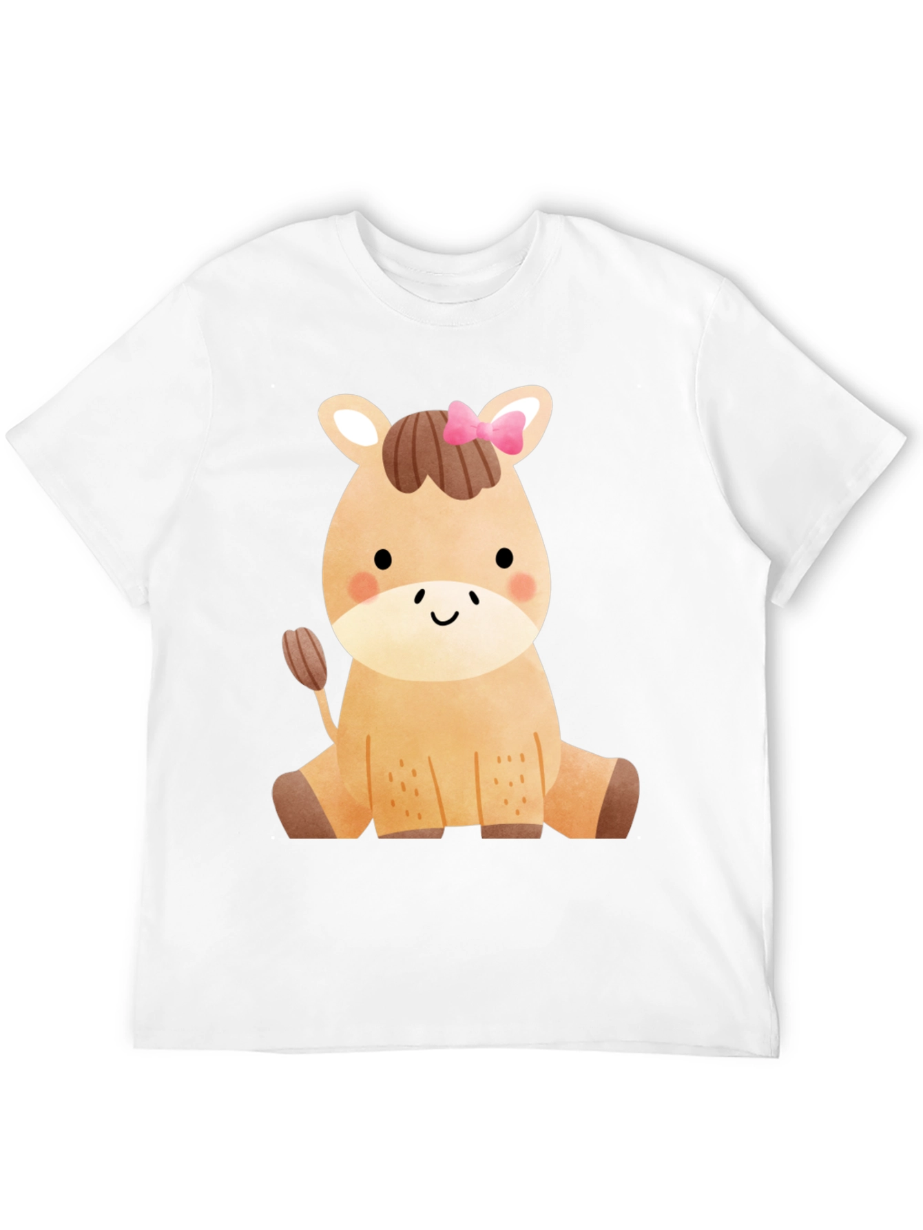 Black Cute Horse Graphic T-Shirt - Fun Animal Tee view 12