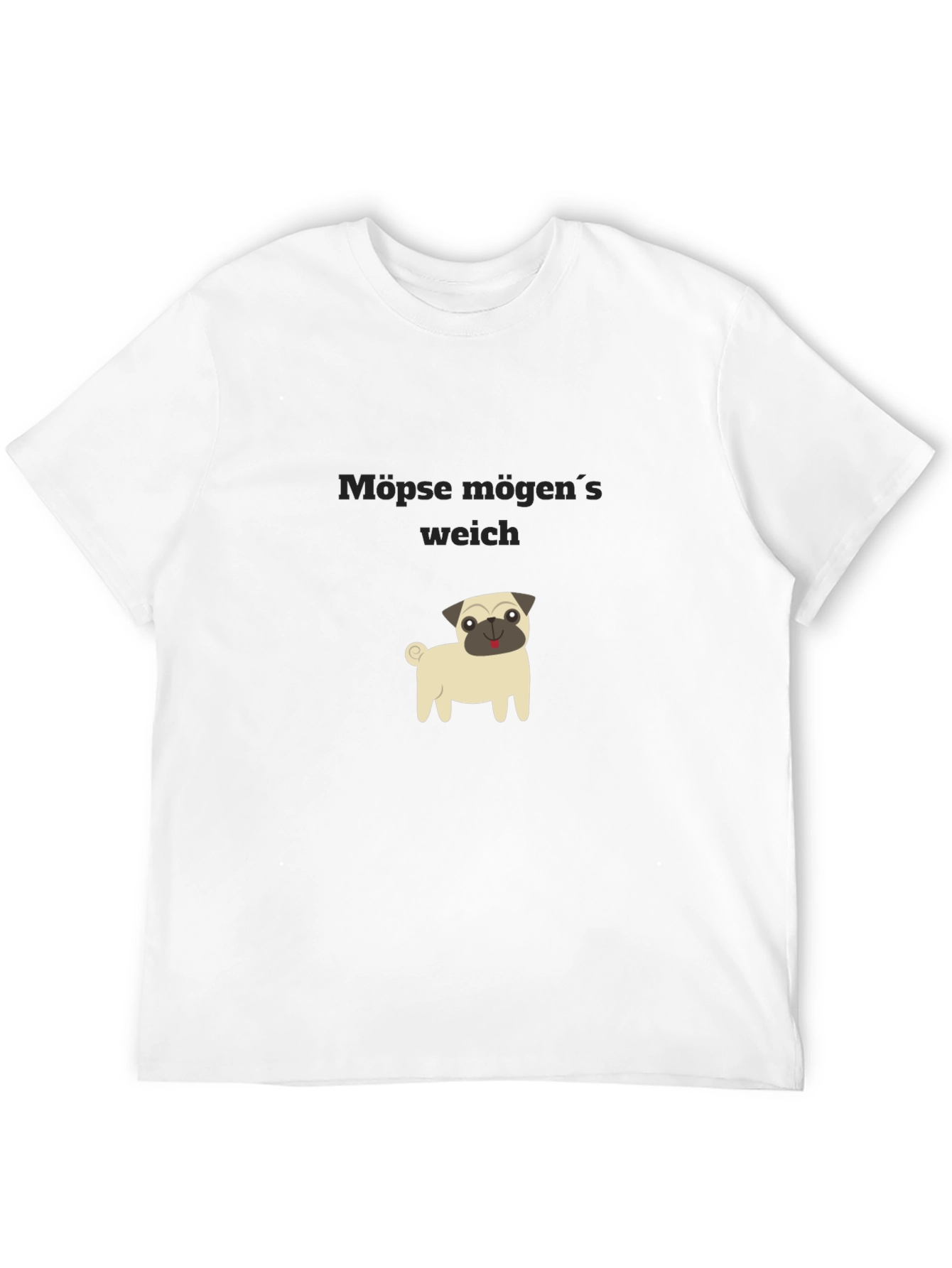 Pug Lovers Black T-Shirt: Möpse mögen's weich - 12