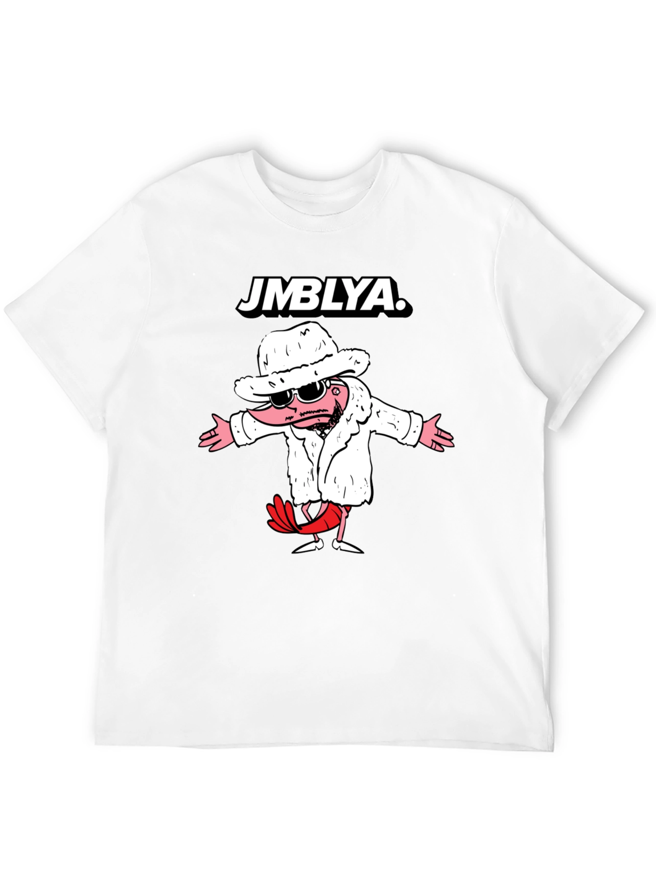 Black JMBYLA Cartoon Character Graphic T-Shirt view 12