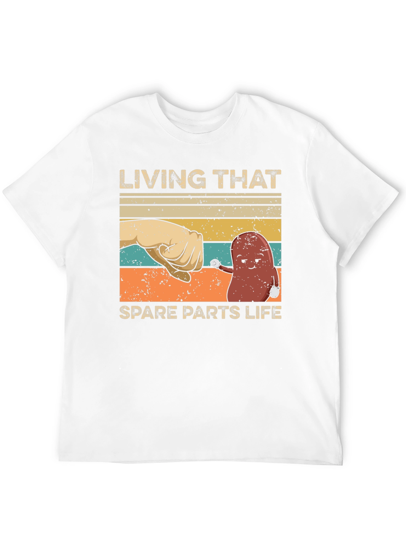 Black Living That Spare Parts Life T-Shirt - Funny Kidney Tee view 12