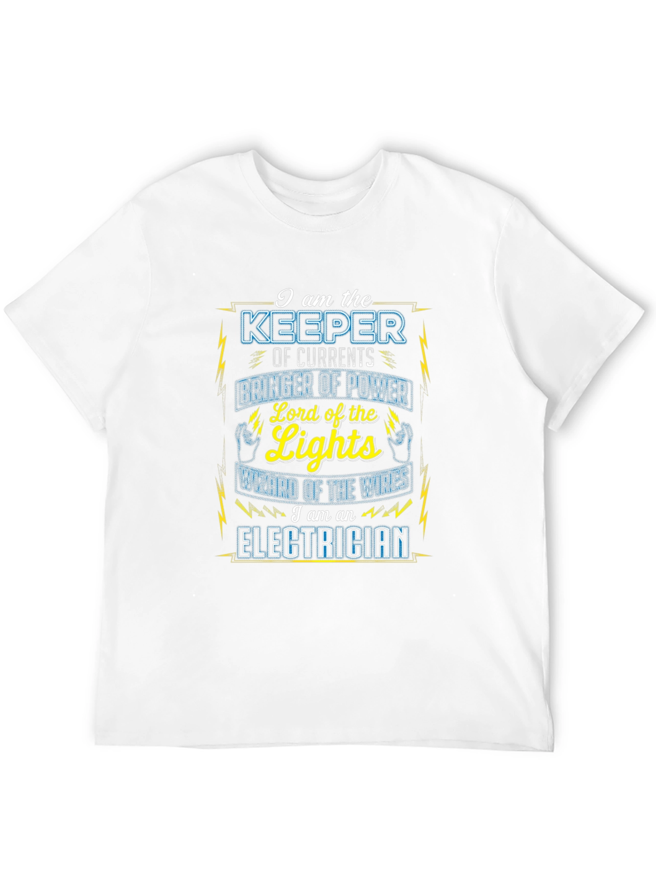 Black Electrician Keeper of Currents Black T-Shirt view 12