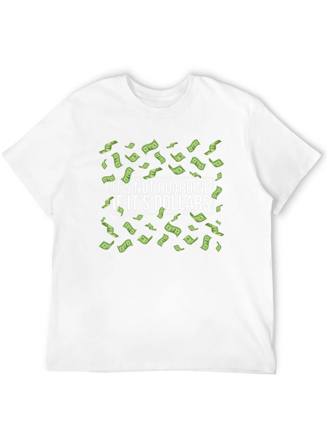 Black It's Not Hoarding if It's Dollars T-Shirt view 12