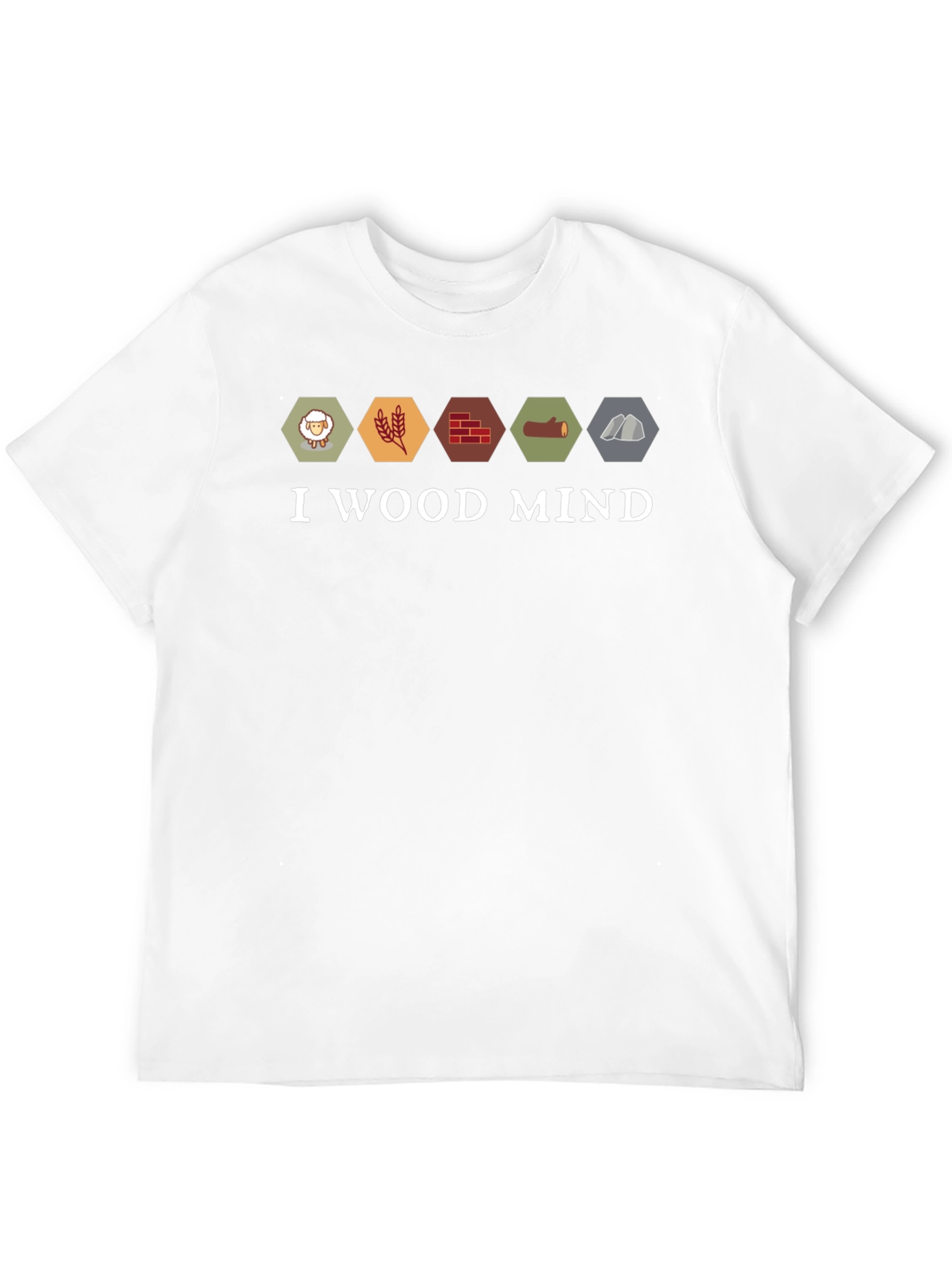Black Catan Resources T-Shirt - I Wood Mind Funny Board Game Tee view 12
