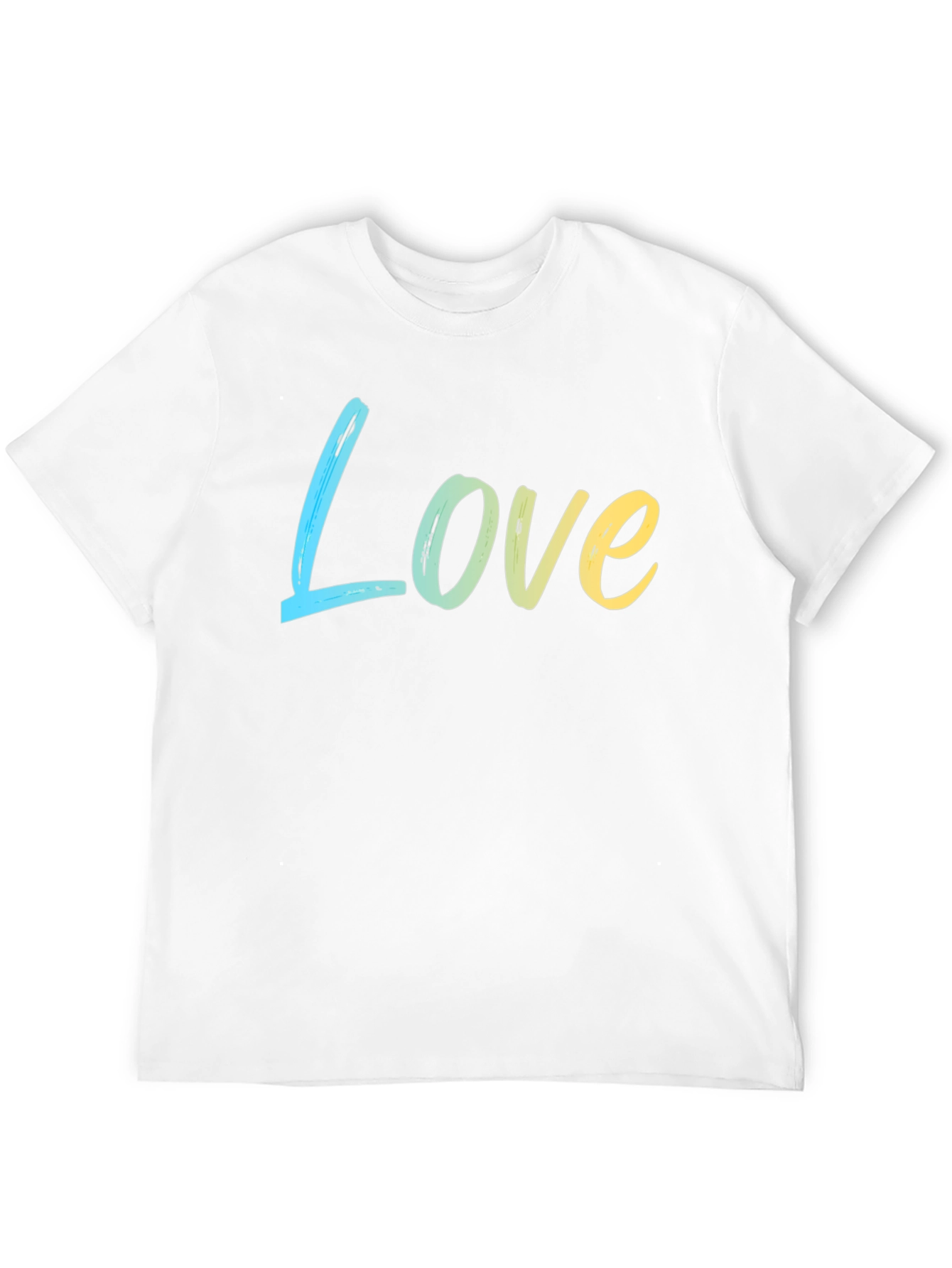 Black Love Gradient Tee - Soft Cotton Blend, Casual Style view 12