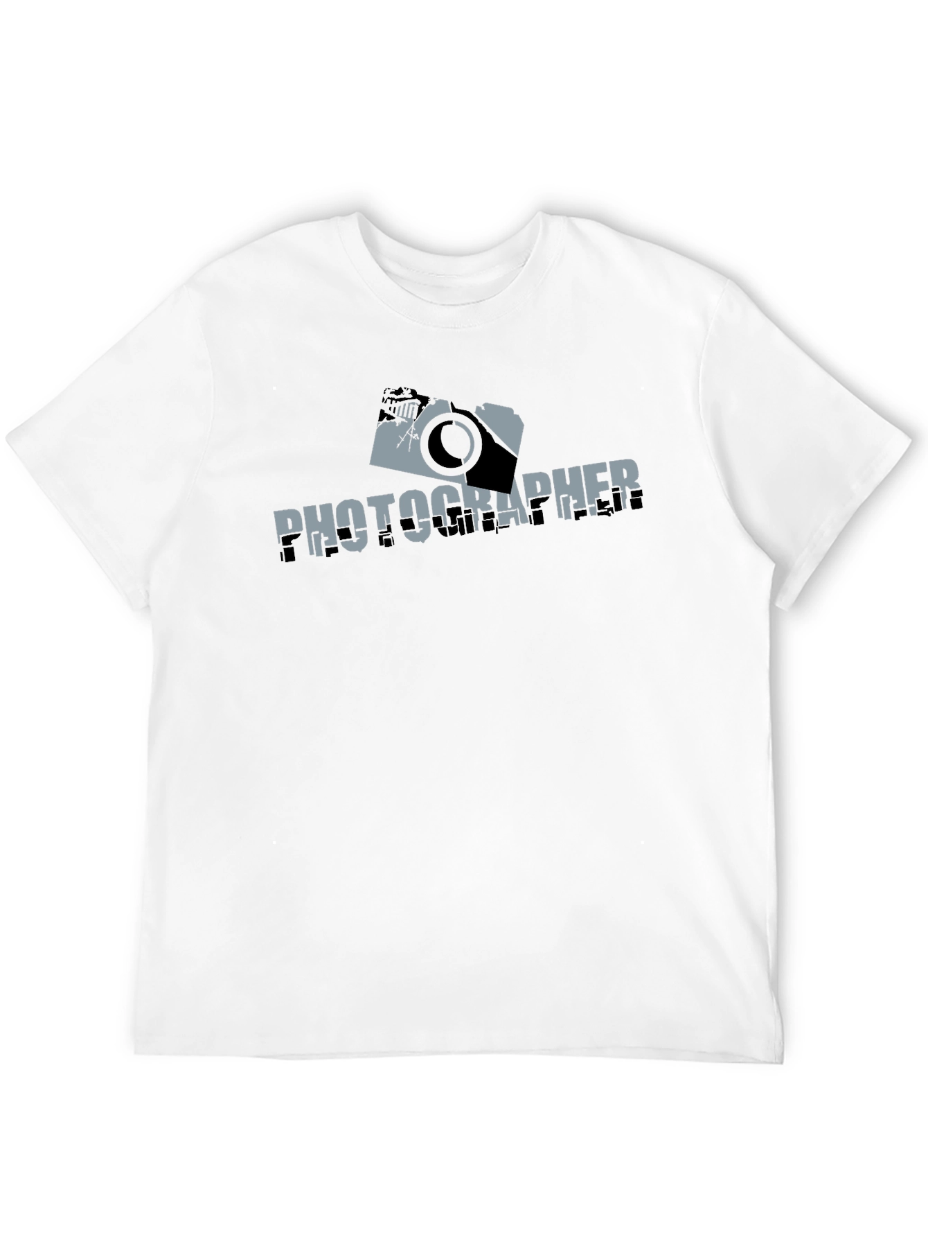 Black Photographer Graphic T-Shirt - Black view 12