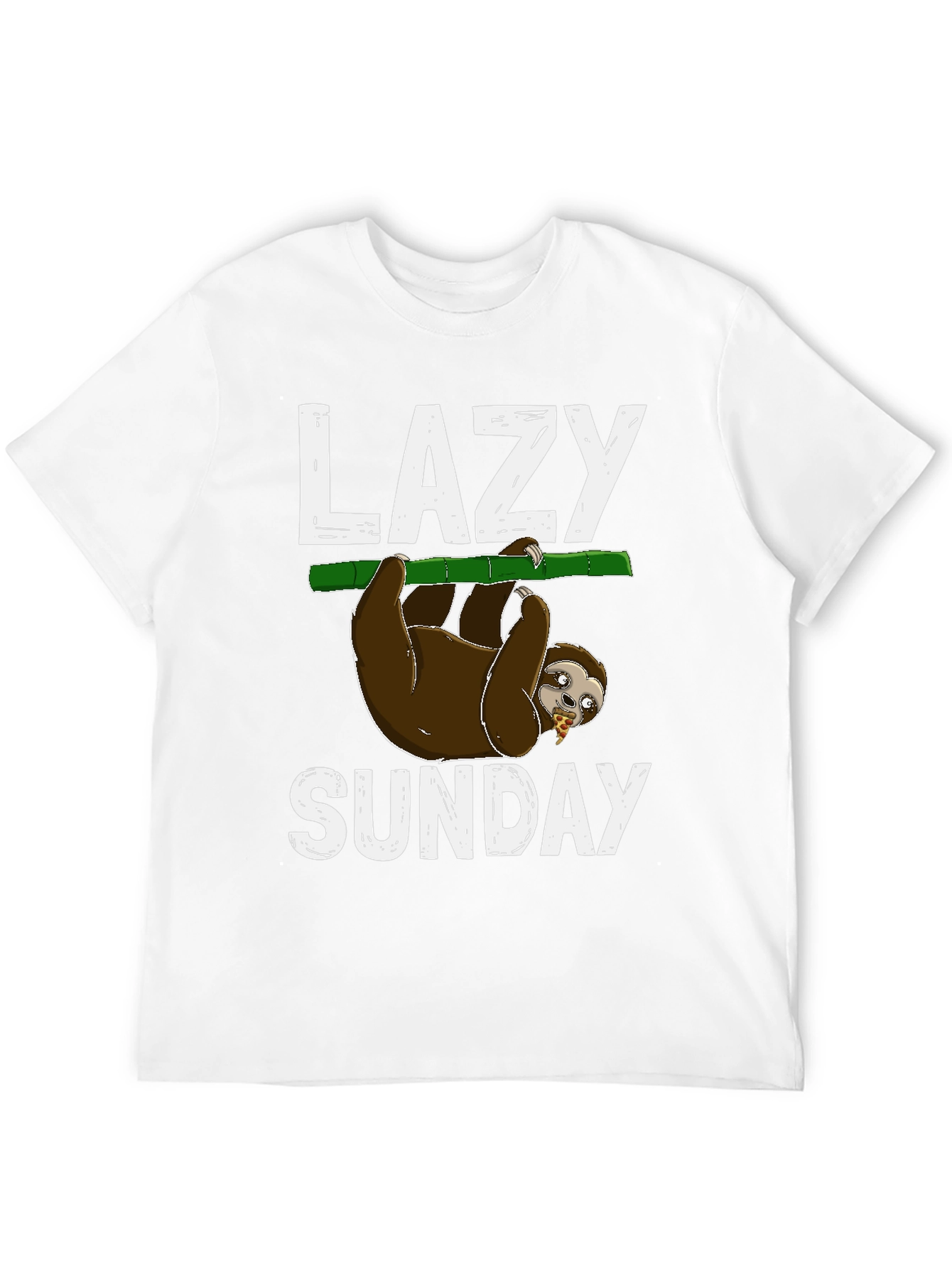 Black Lazy Sunday Sloth T-Shirt view 12