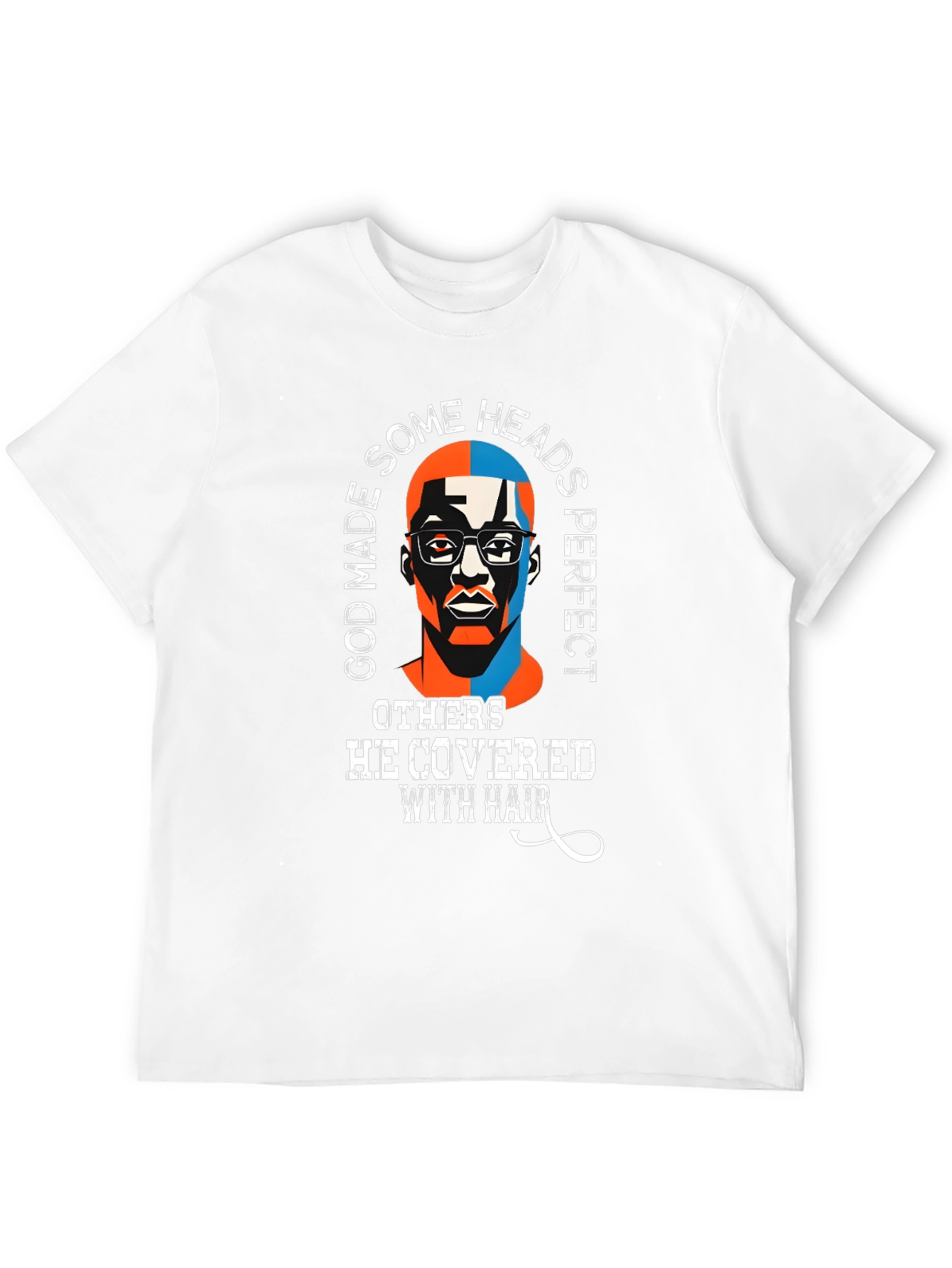 Black God Made Some Heads Perfect Funny T-Shirt view 12