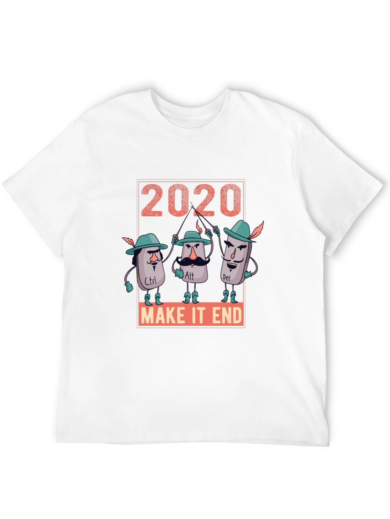Black 2020 Keyboard Warrior T-Shirt view 12