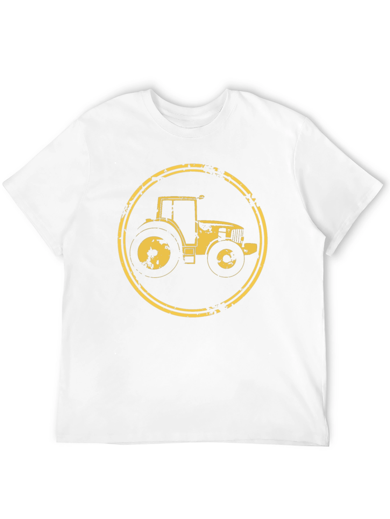 Black Distressed Tractor Graphic Tee view 12