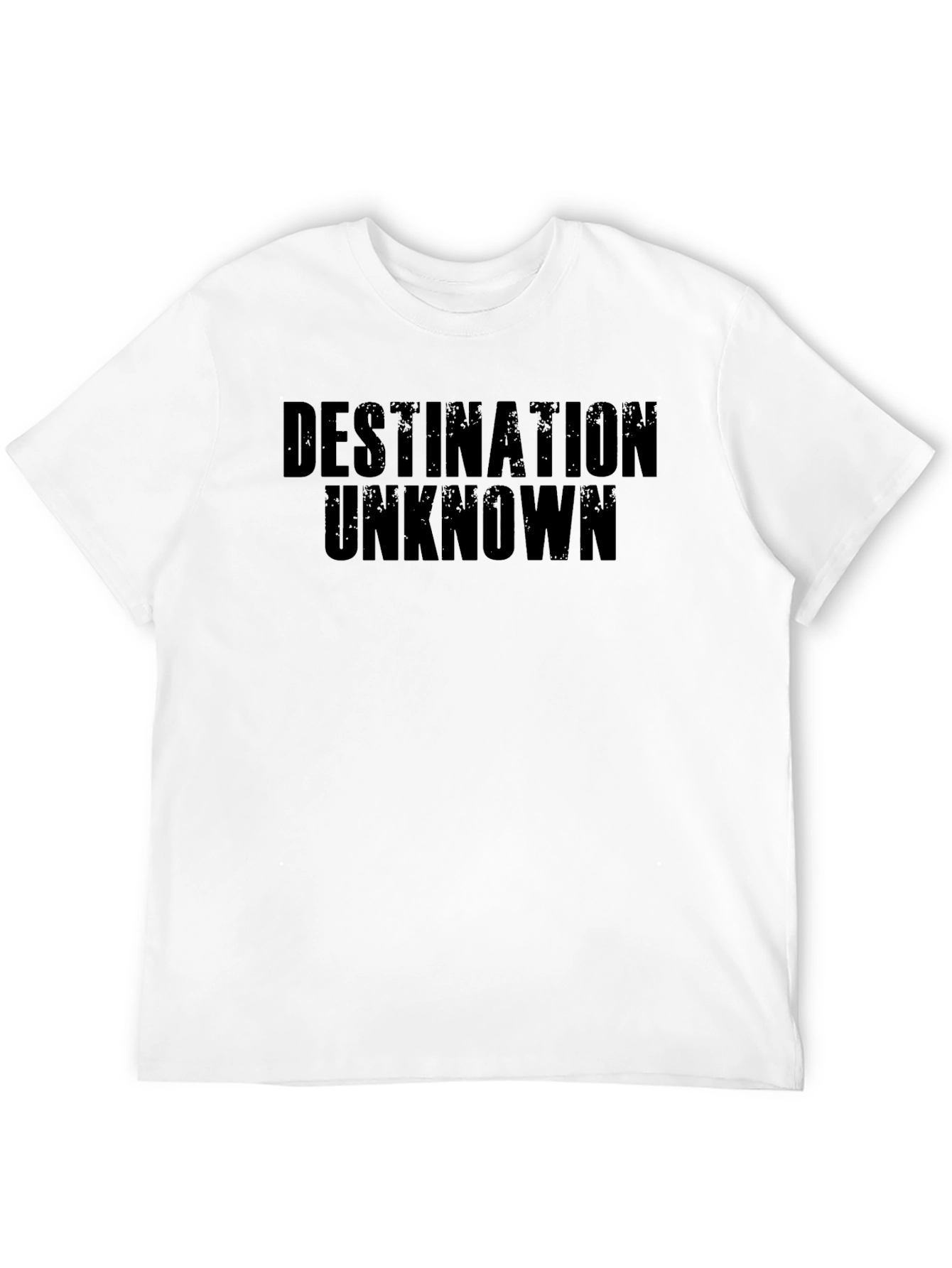 Black Destination Unknown Black Graphic T-Shirt view 12