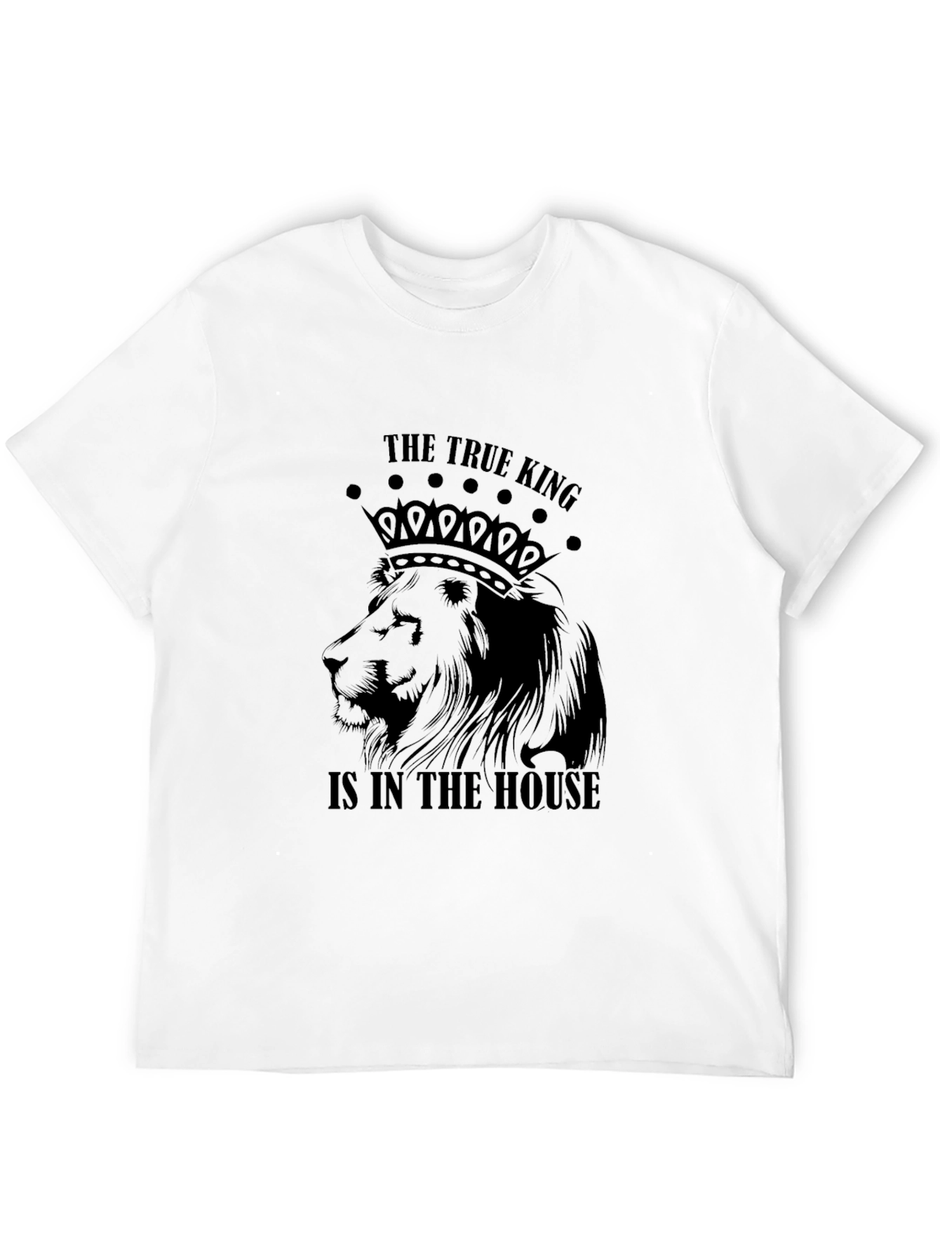 Black The True King Lion Graphic T-Shirt view 12