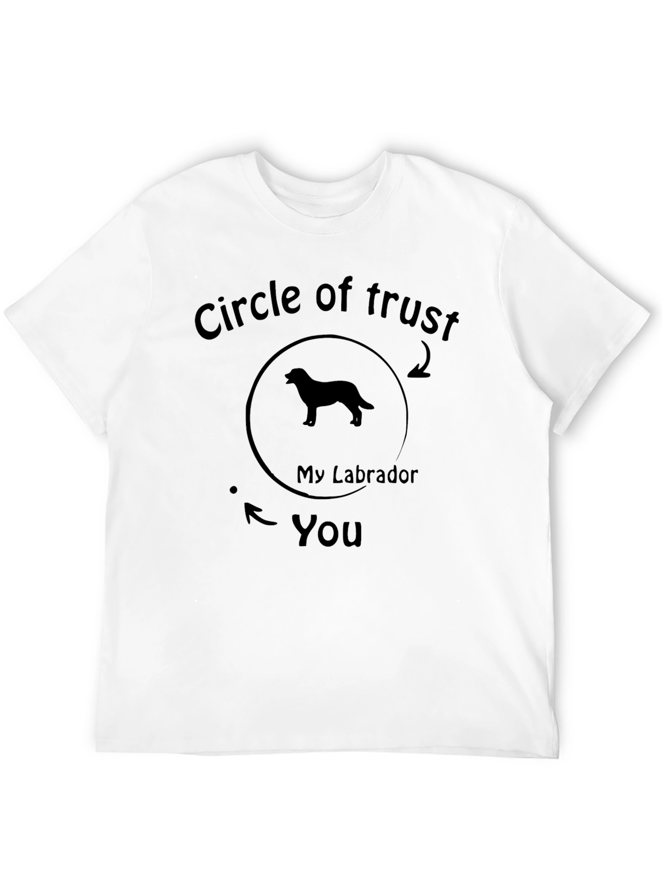 Black Circle of Trust Labrador T-Shirt view 12