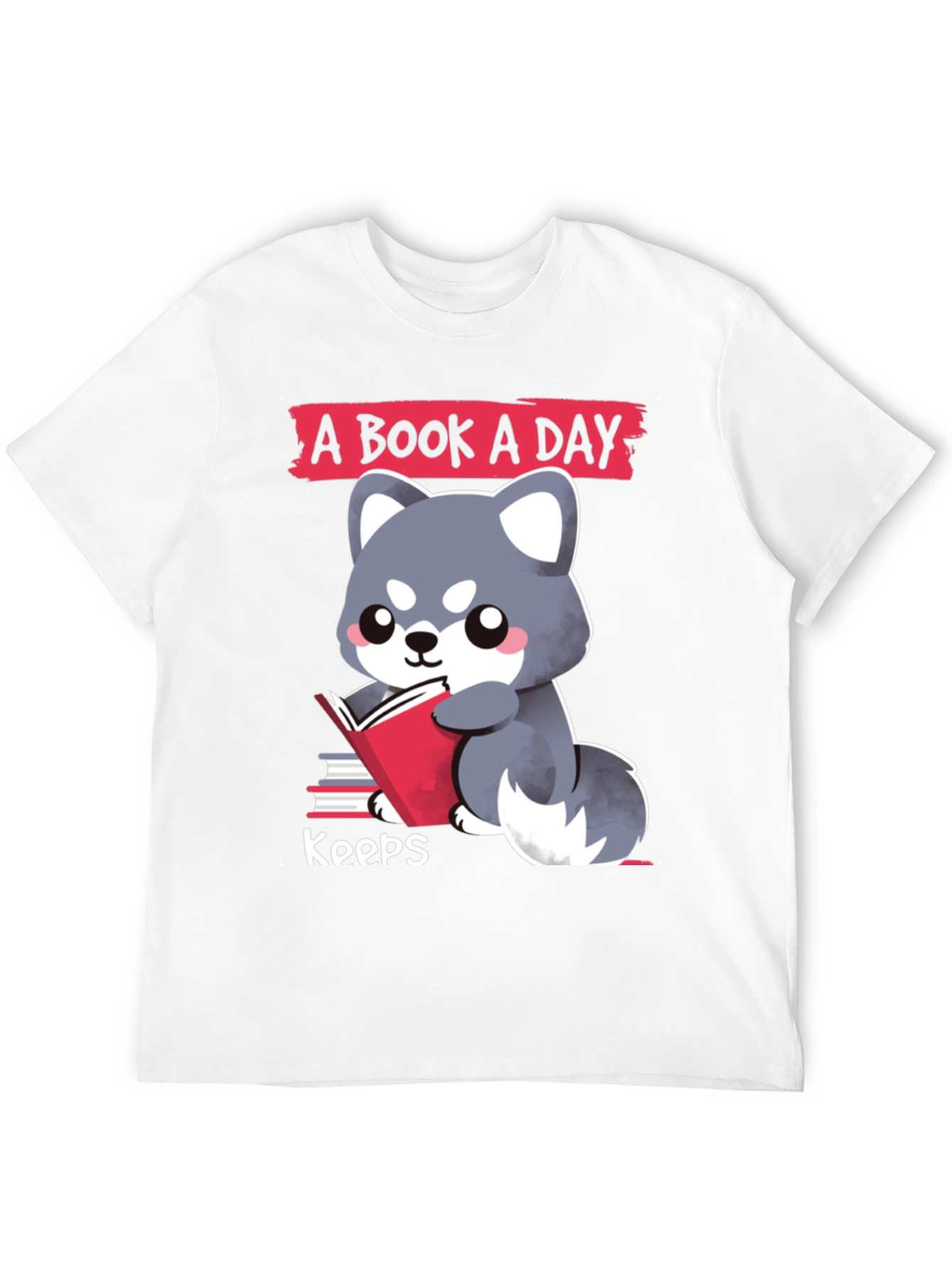 Black A Book A Day T-Shirt Cute Reading Dog Design view 12
