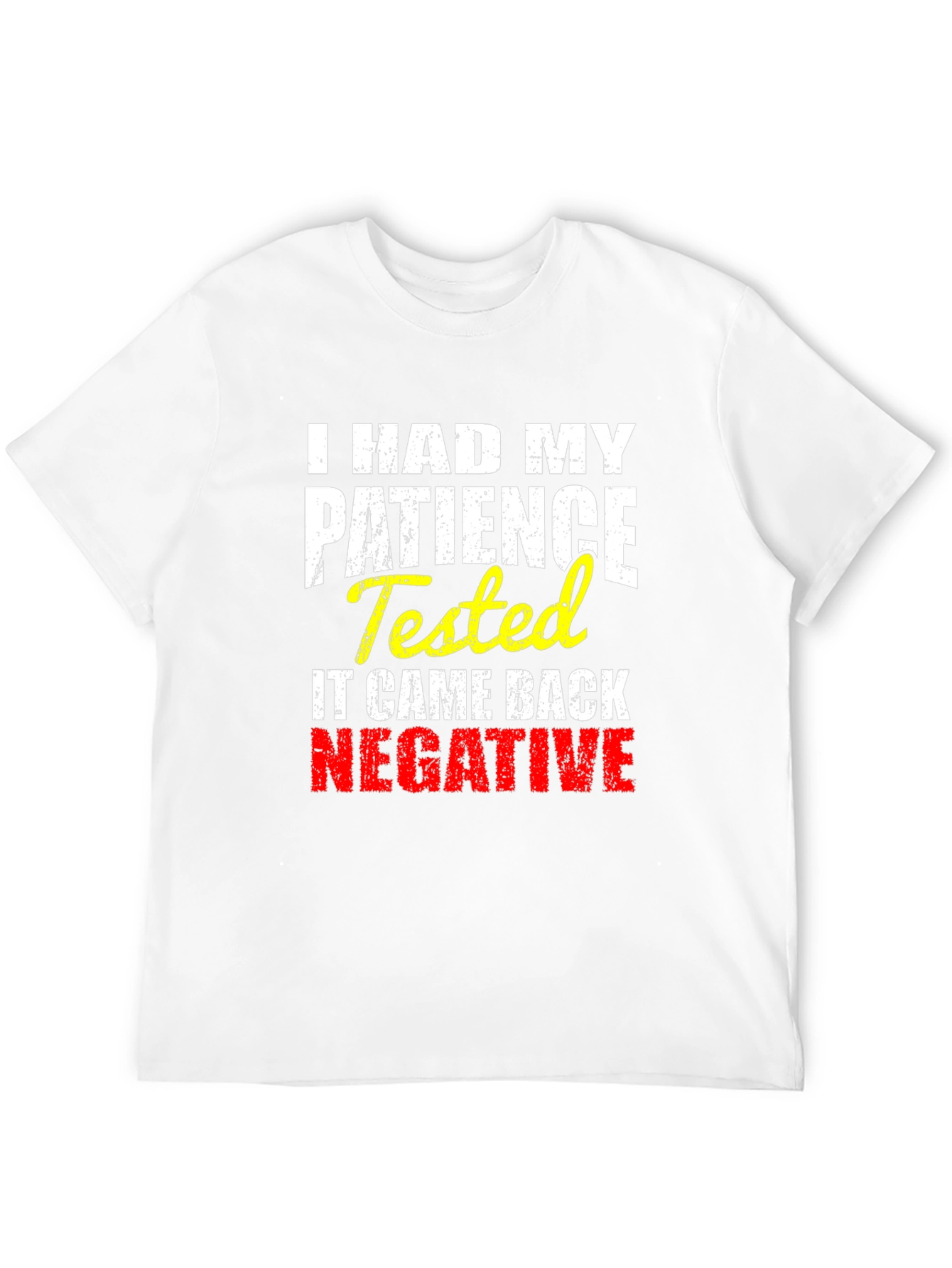 Black I HAD MY PATIENCE Tested Novelty Graphic T-Shirt view 12
