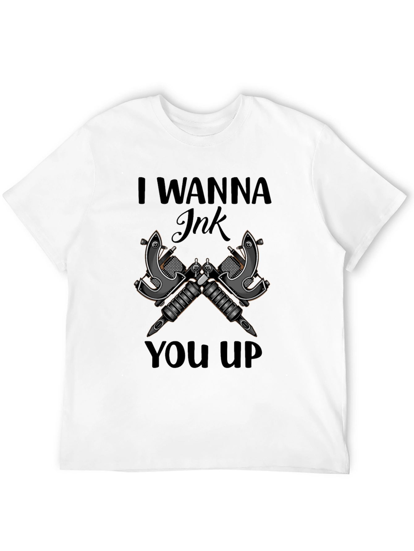 Black I Wanna Ink You Up Graphic T-Shirt view 12