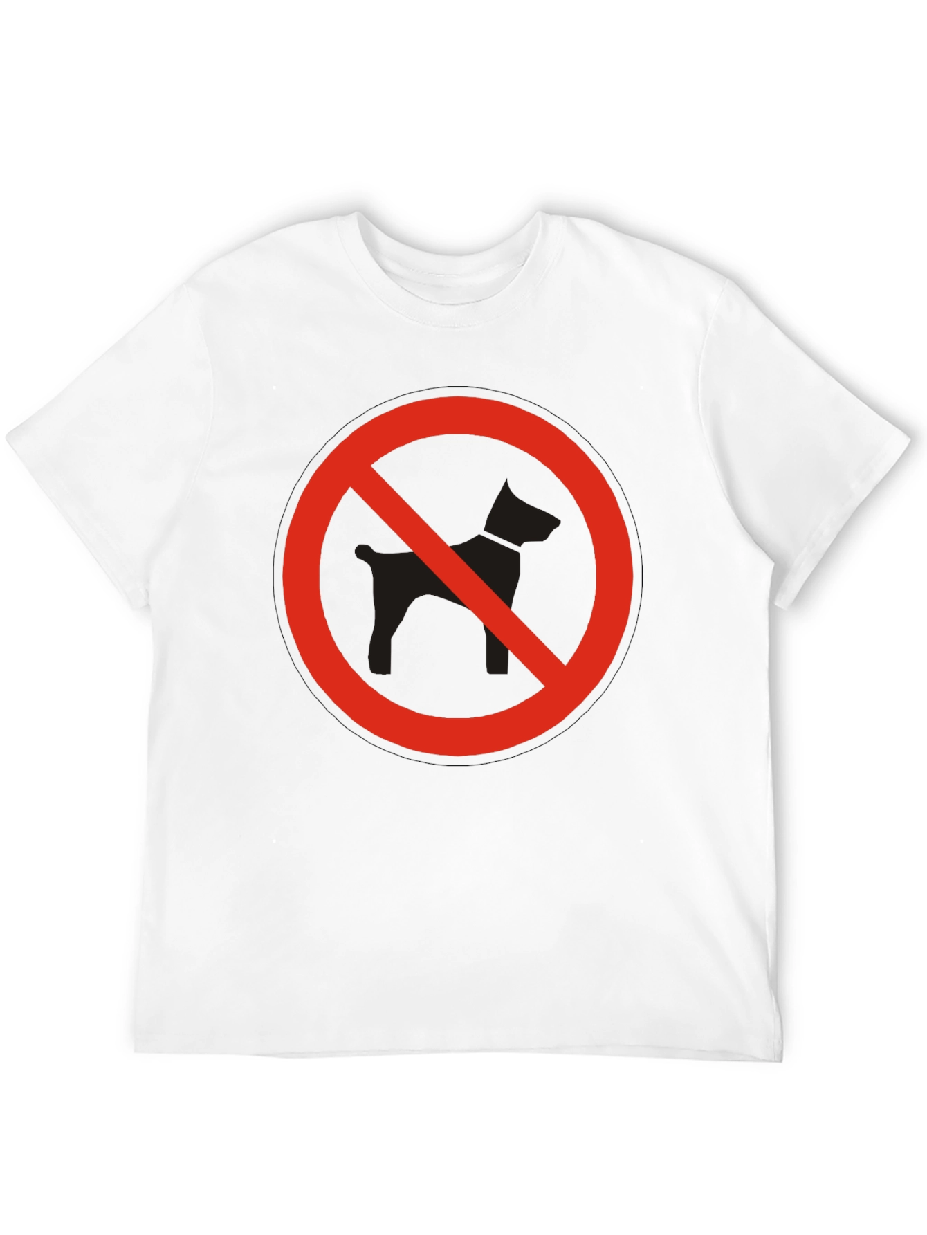 Black No Dogs Allowed Graphic T-Shirt view 12