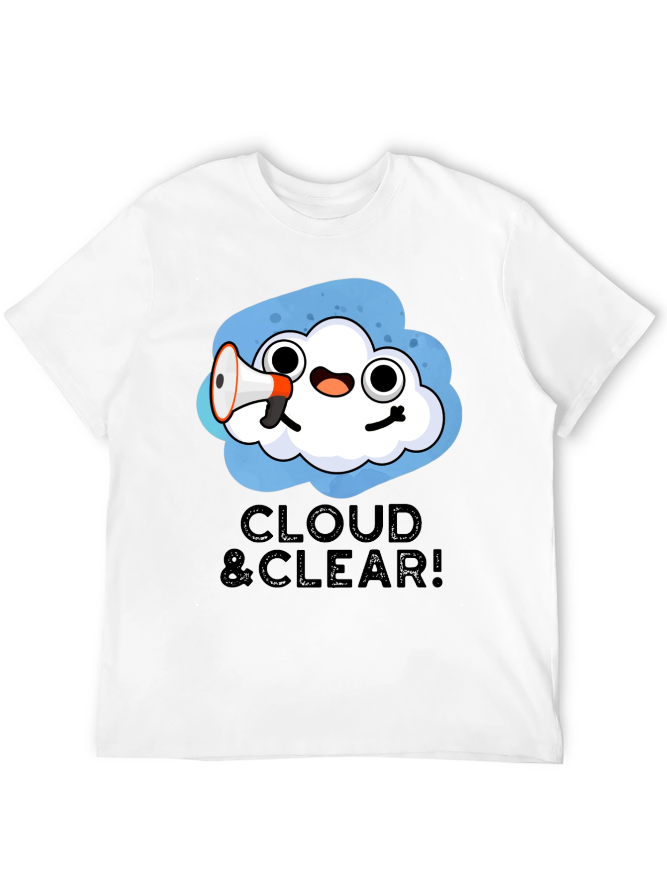 Black Cloud & Clear! Graphic T-Shirt - Fun Weather Design view 12