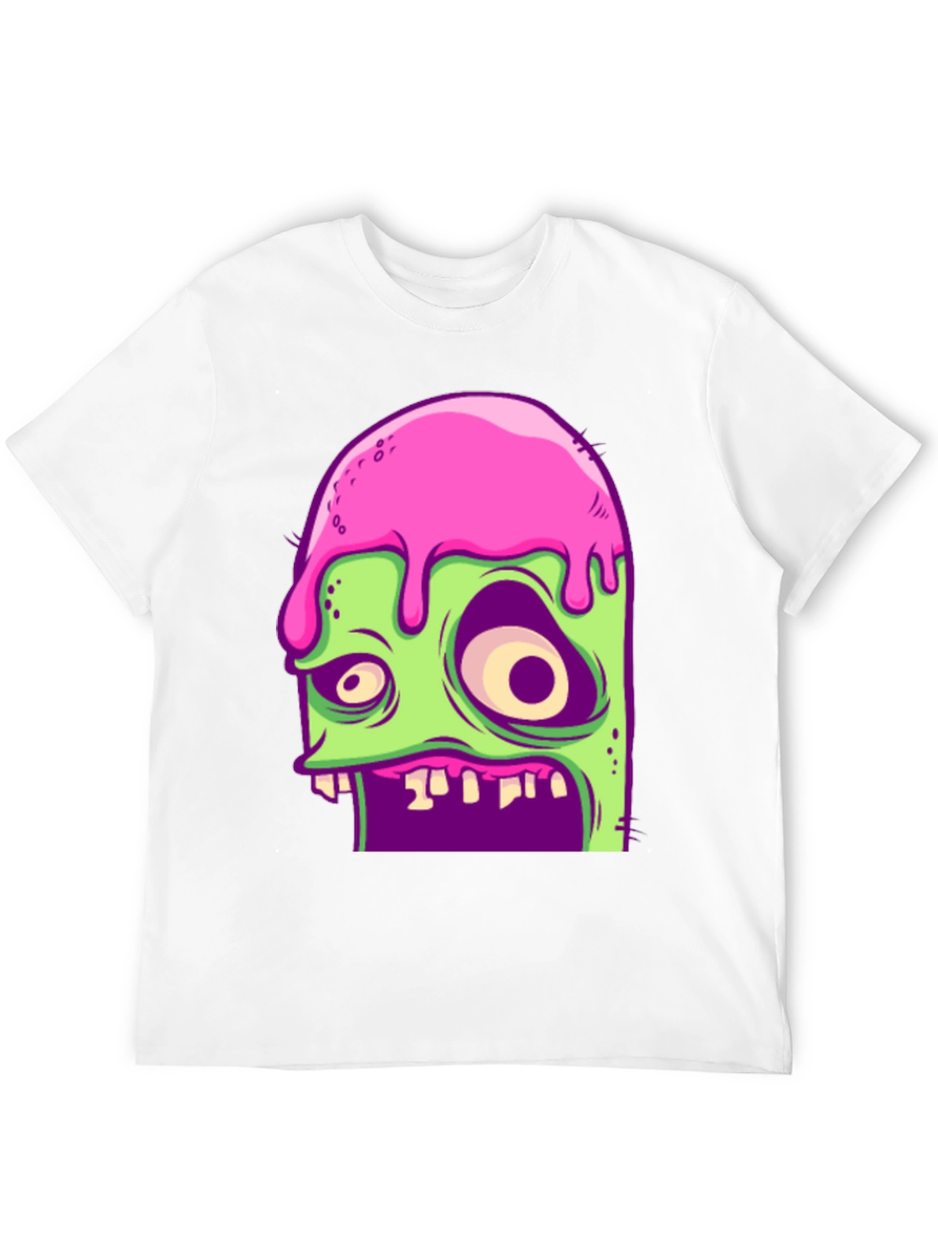 Black Zombie Melt T-Shirt - Unique Graphic Tee view 12