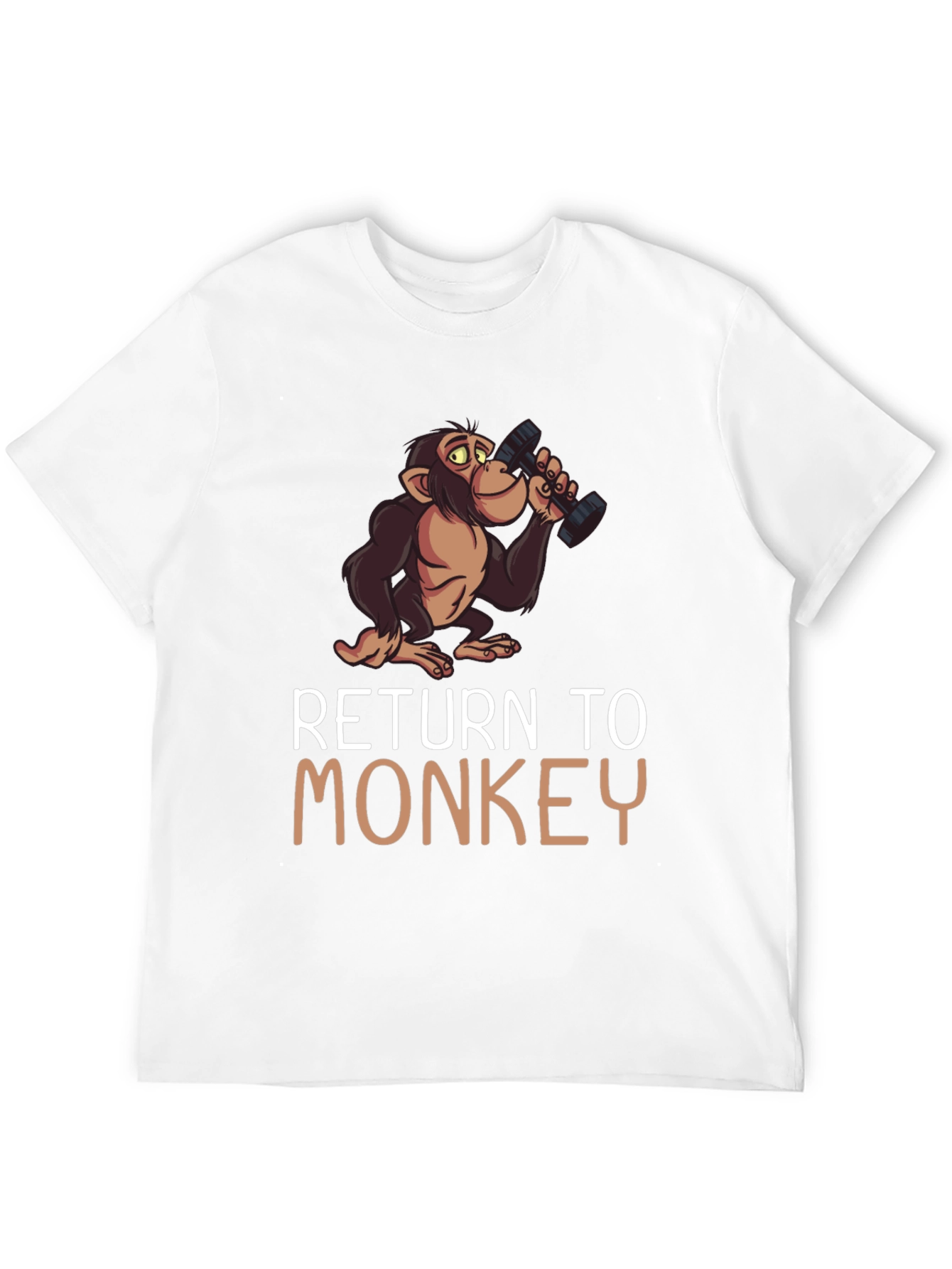 Black Return To Monkey Novelty Graphic Tee view 12