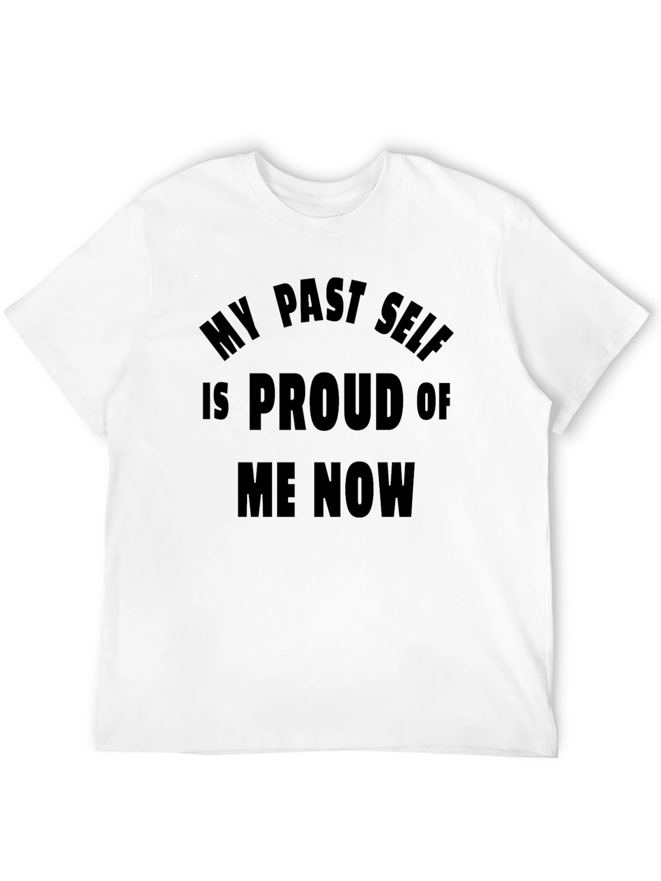 Black Proud Past Self T-Shirt - Black Tee view 12