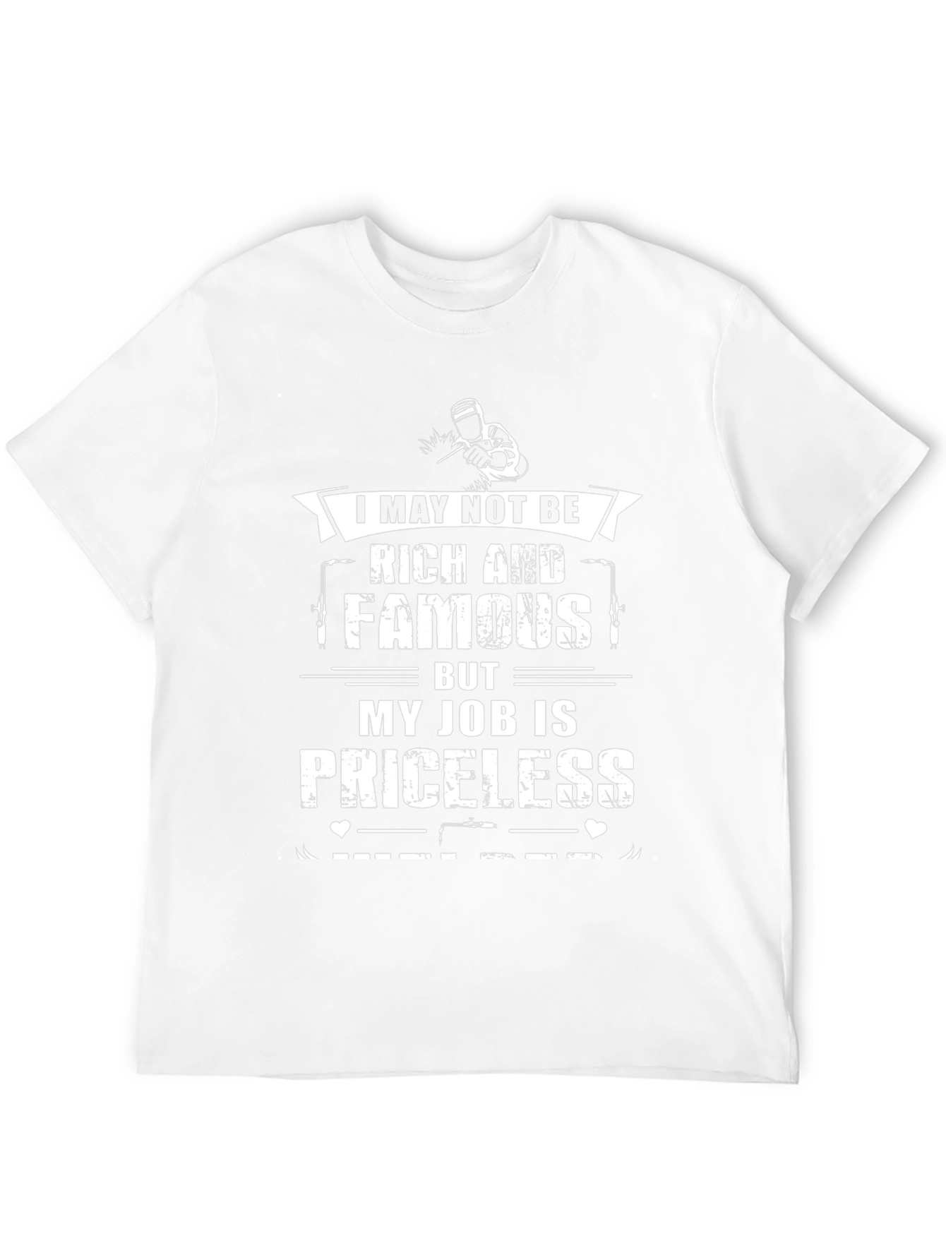 Black Priceless Job T-Shirt - Black Graphic Tee view 12