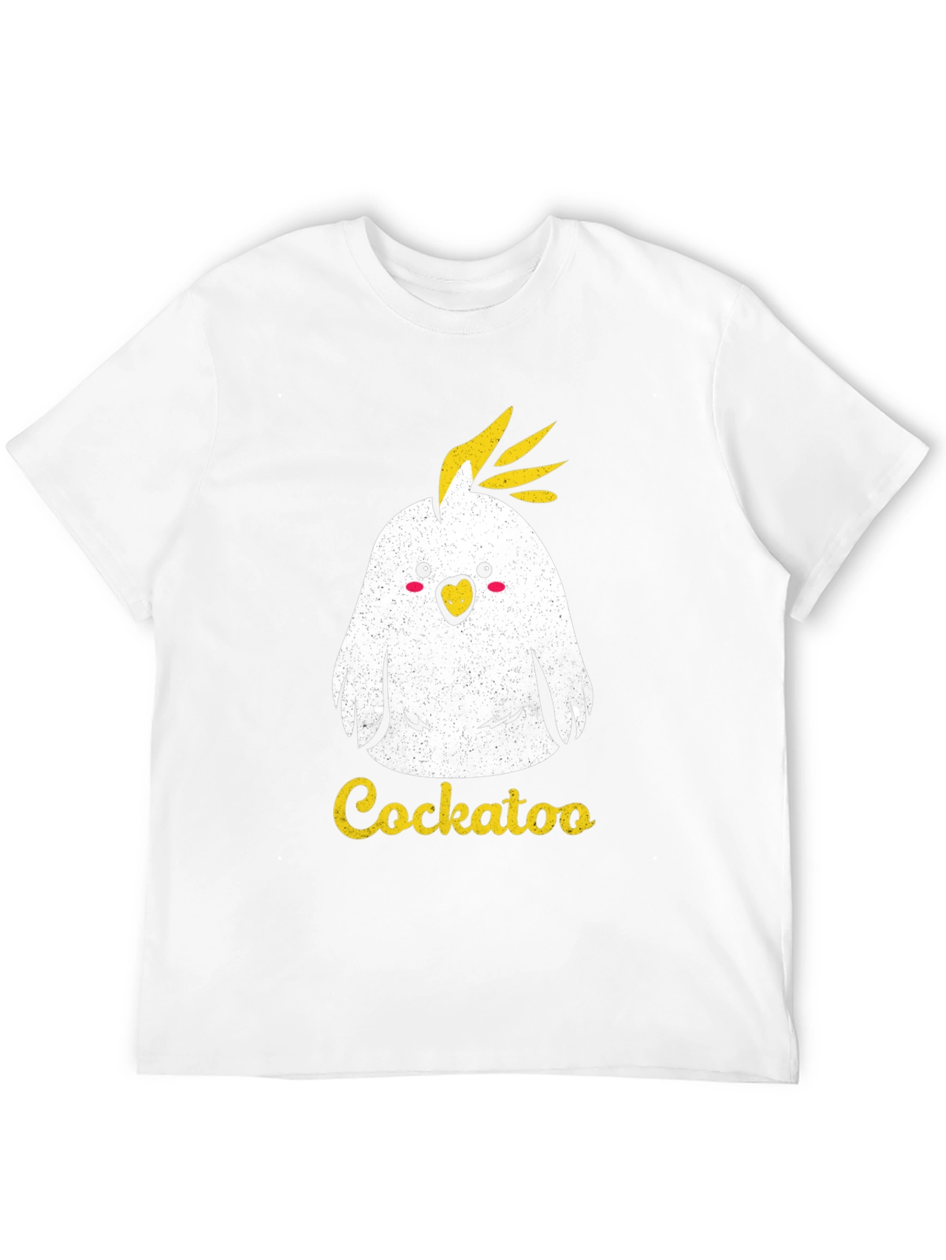 Black Cute Cockatoo Graphic T-Shirt - Unisex view 12