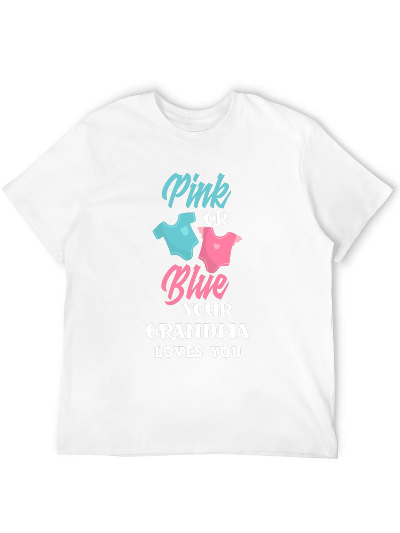 Black Pink or Blue Grandma Loves You T-Shirt view 12