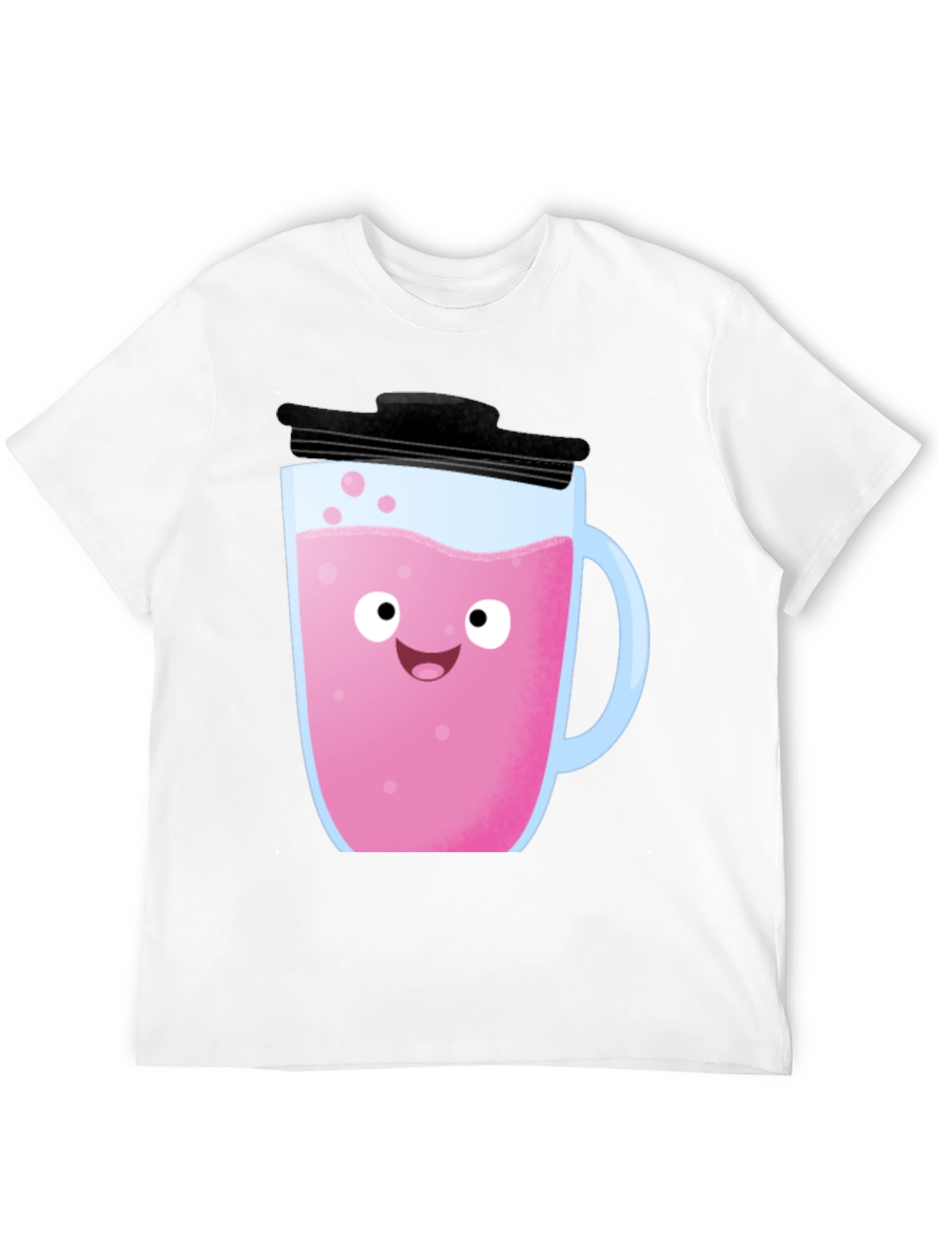 Black Cute Pink Drink Graphic Tee - Fun Kawaii Style! view 12