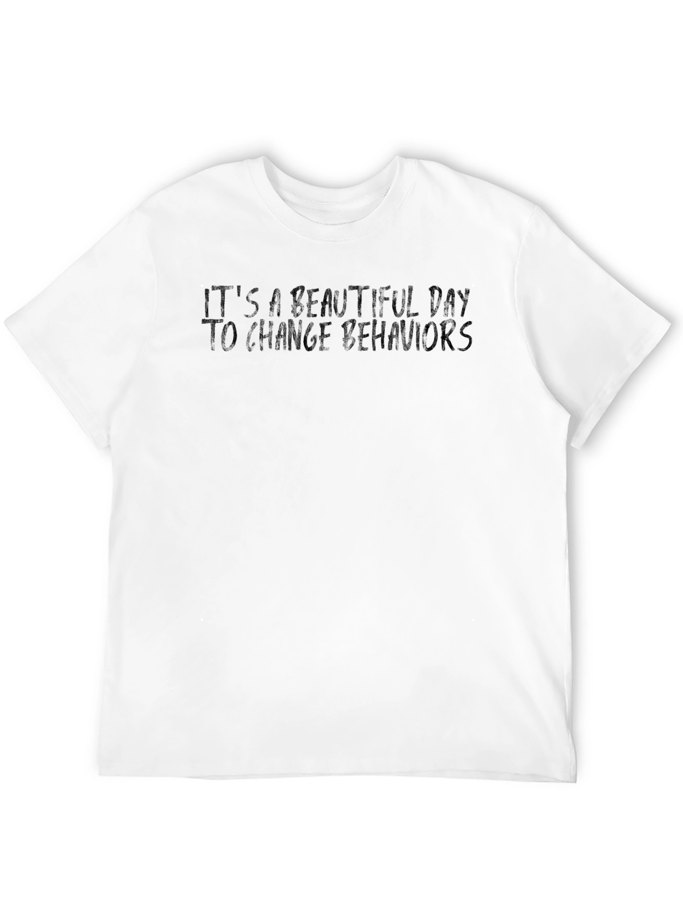 Inspirational Behavior Change Black T-Shirt - 12