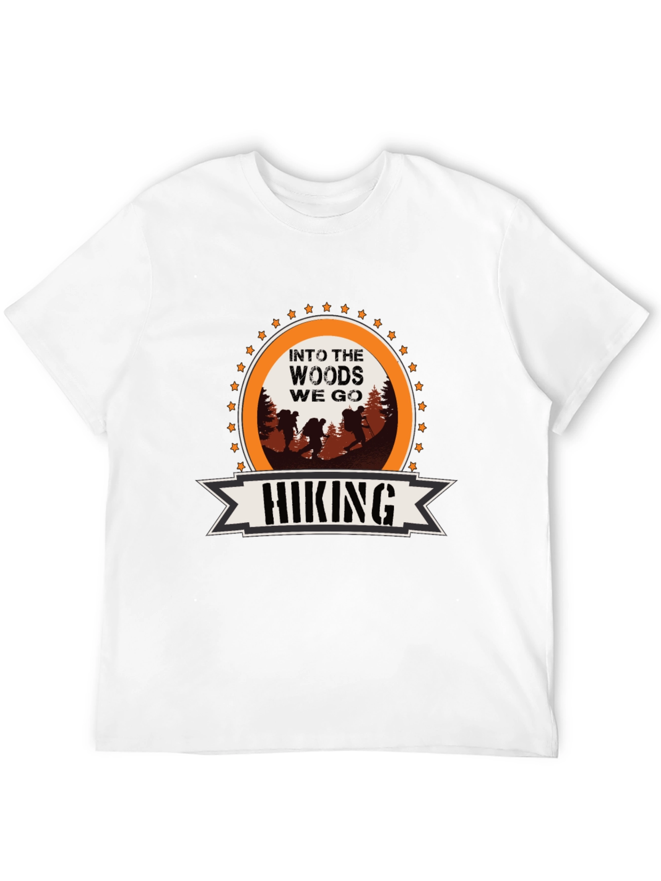 Black Hiking Adventure T-Shirt - Into the Woods view 12