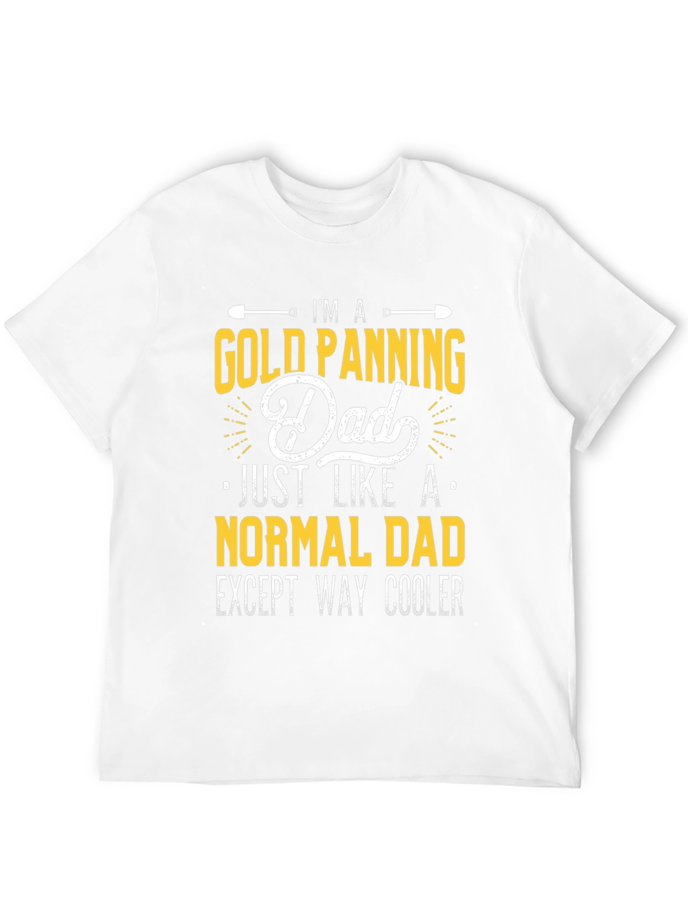 Black Gold Panning Dad T-Shirt - Funny Father's Day Gift view 12