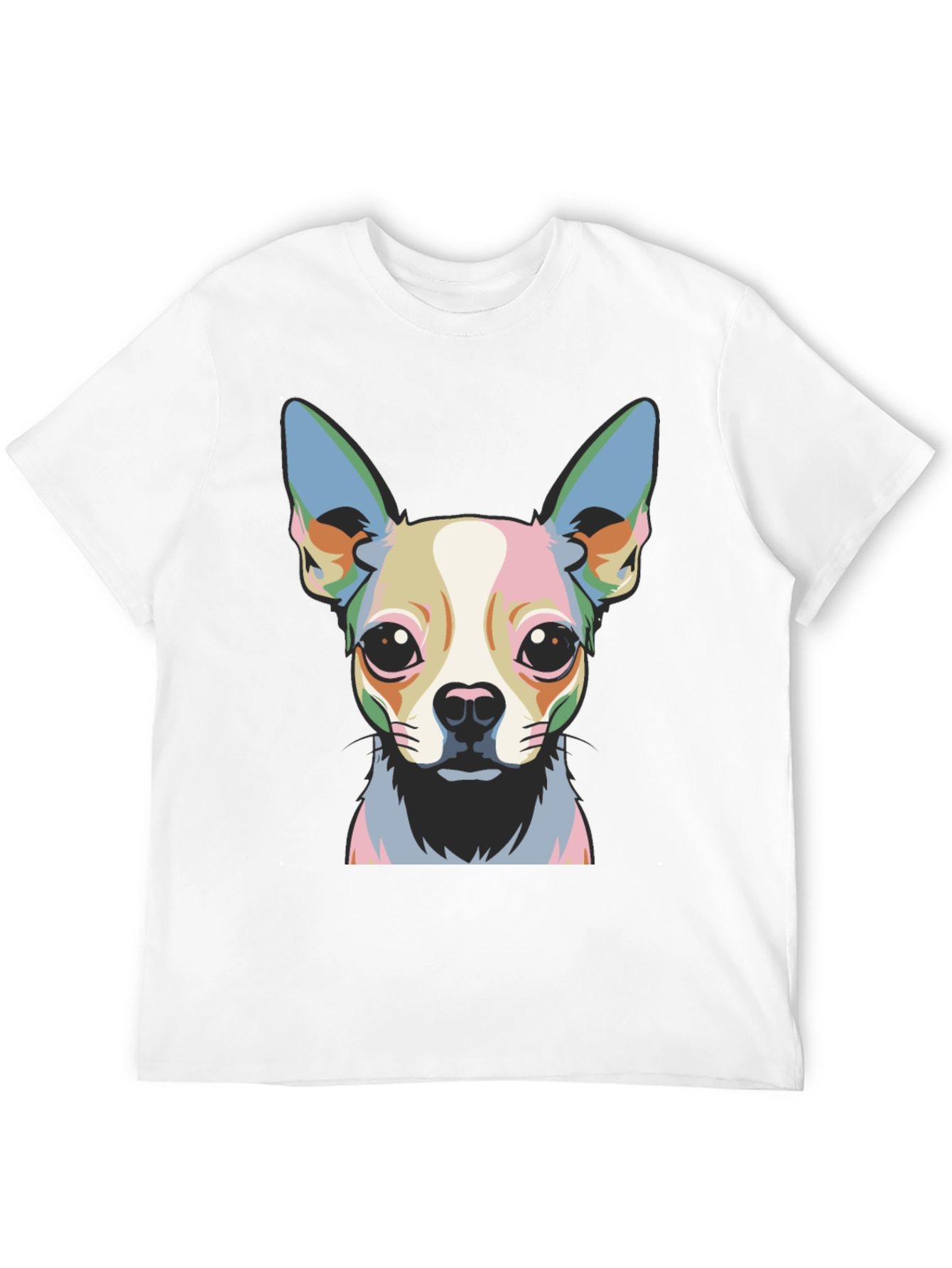 Black Chihuahua Pop Art Graphic Tee - Black view 12
