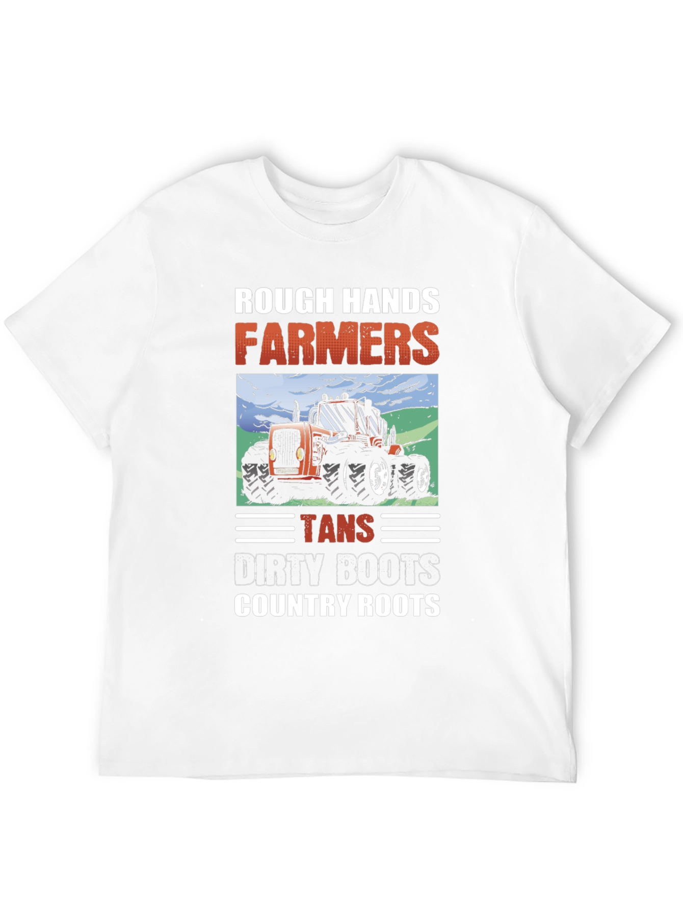Black Rough Hands Farmers Graphic T-Shirt view 12
