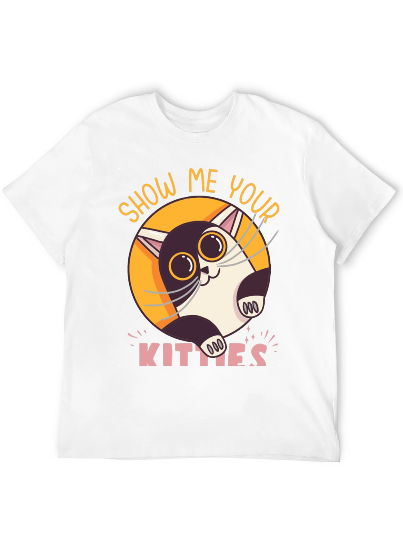 Black Show Me Your Kitties Graphic T-Shirt view 12