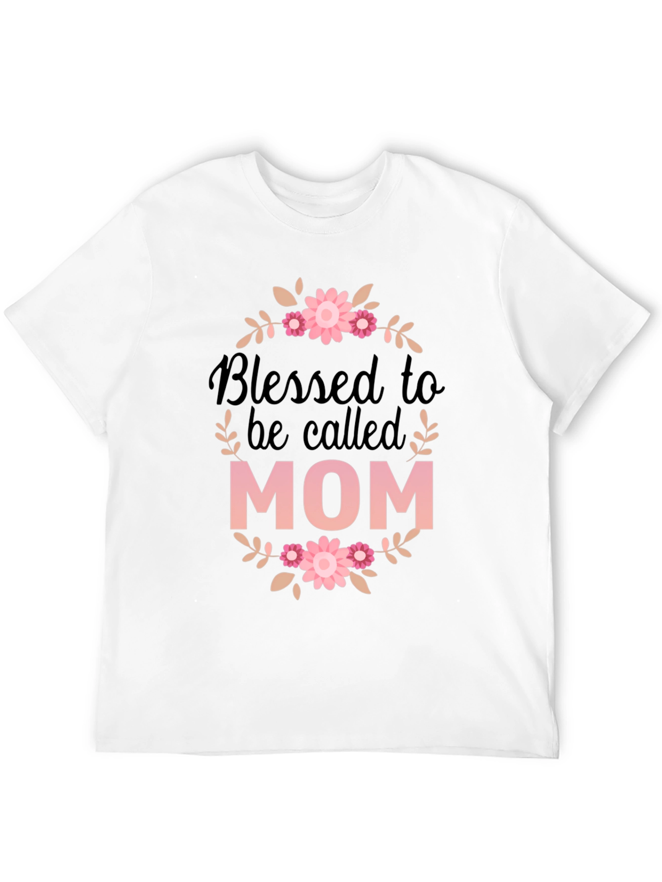Black Blessed Mom Graphic Tee - Black T-Shirt view 12